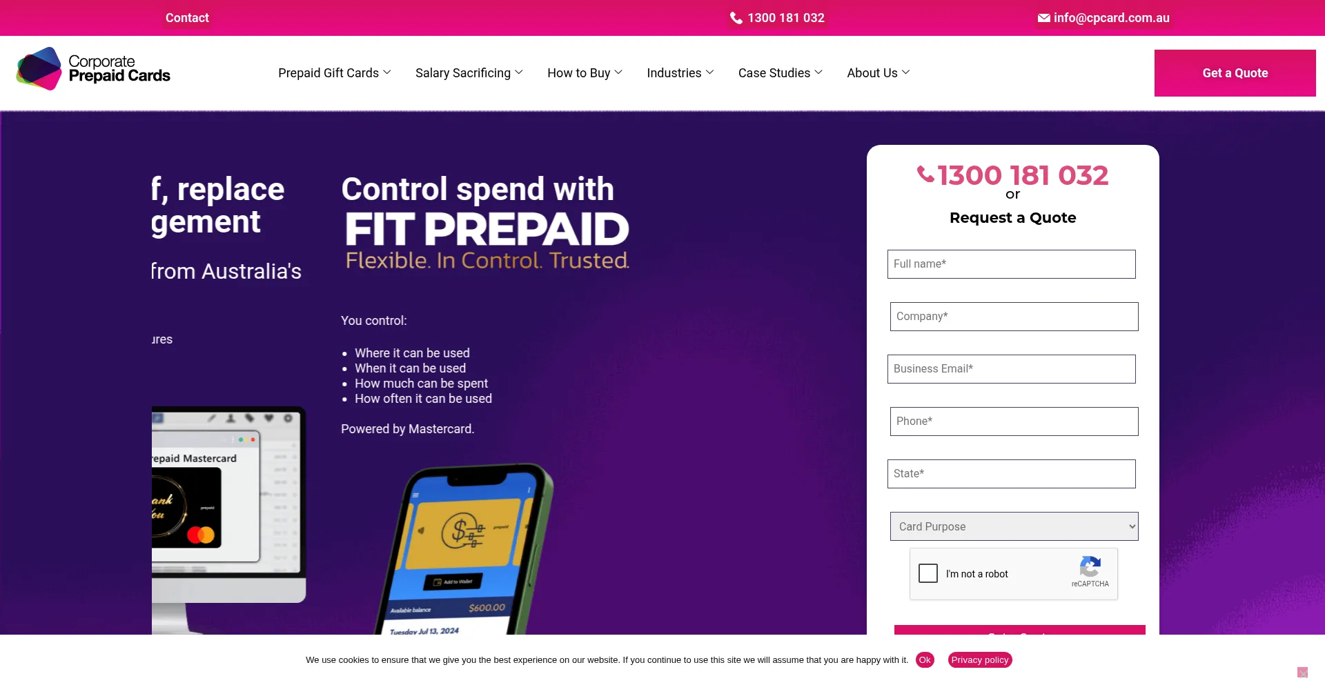 Corporateprepaidgiftcards.com.au