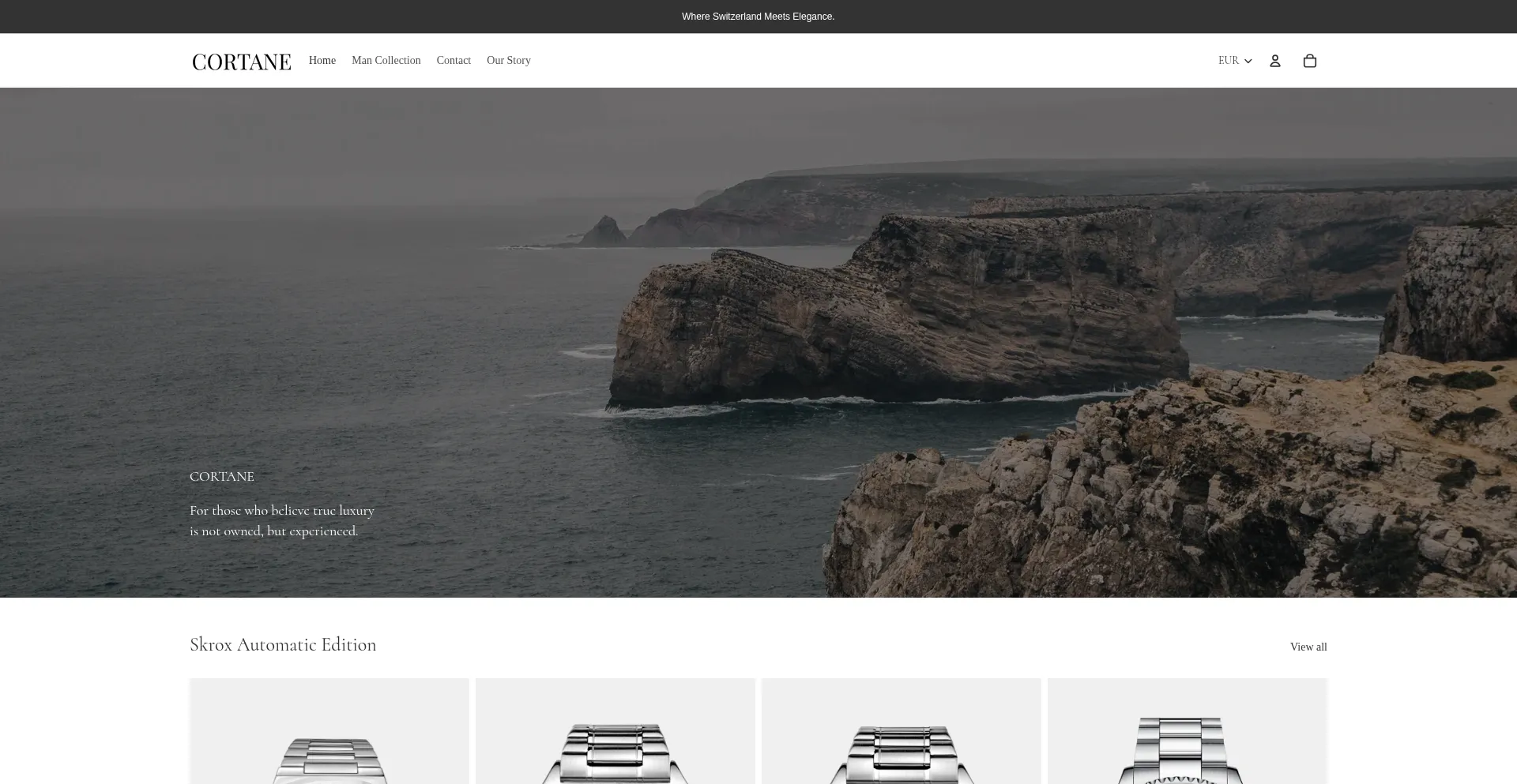 Cortane.com Screenshot