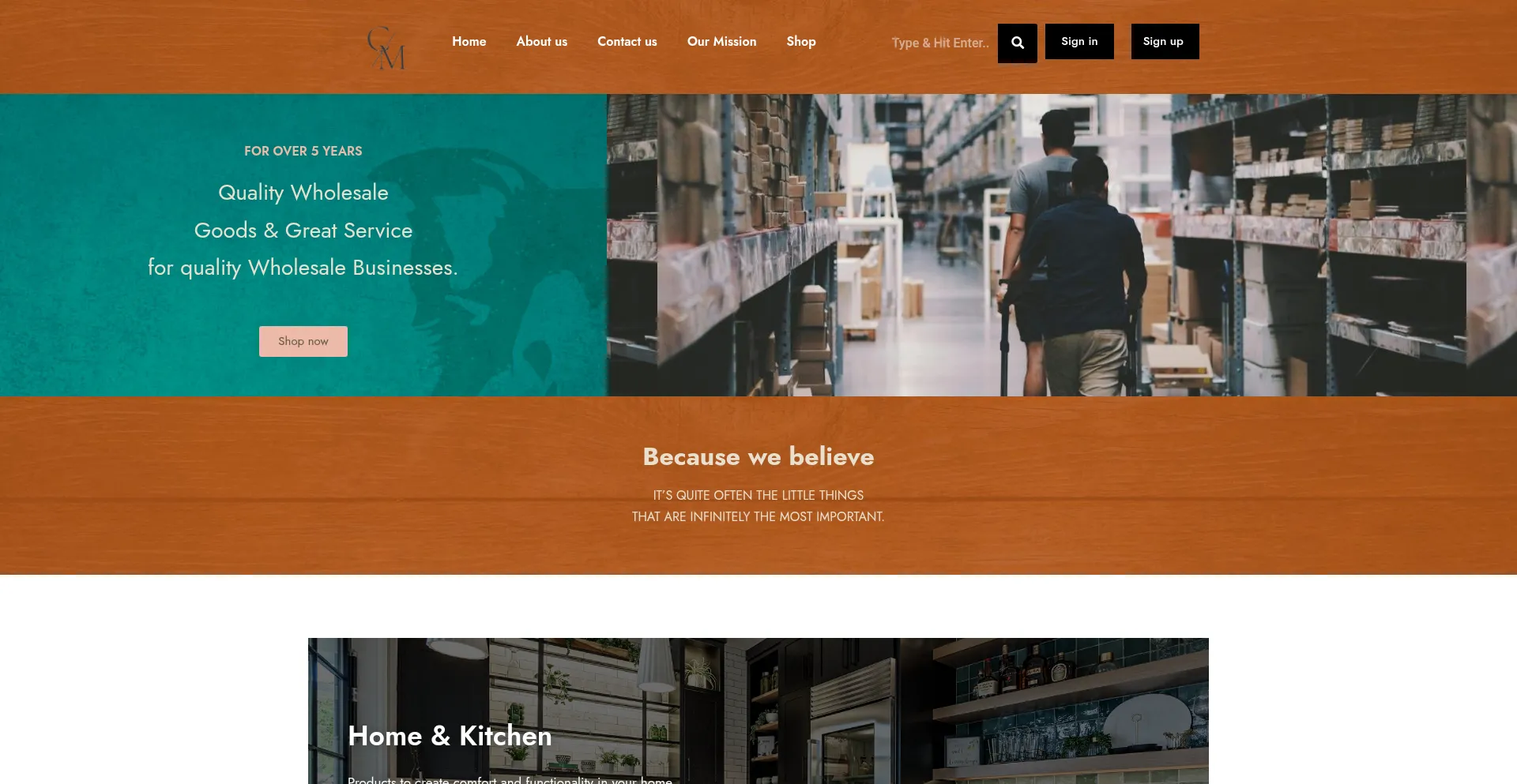 Website screenshot of Cosmo-mart.com