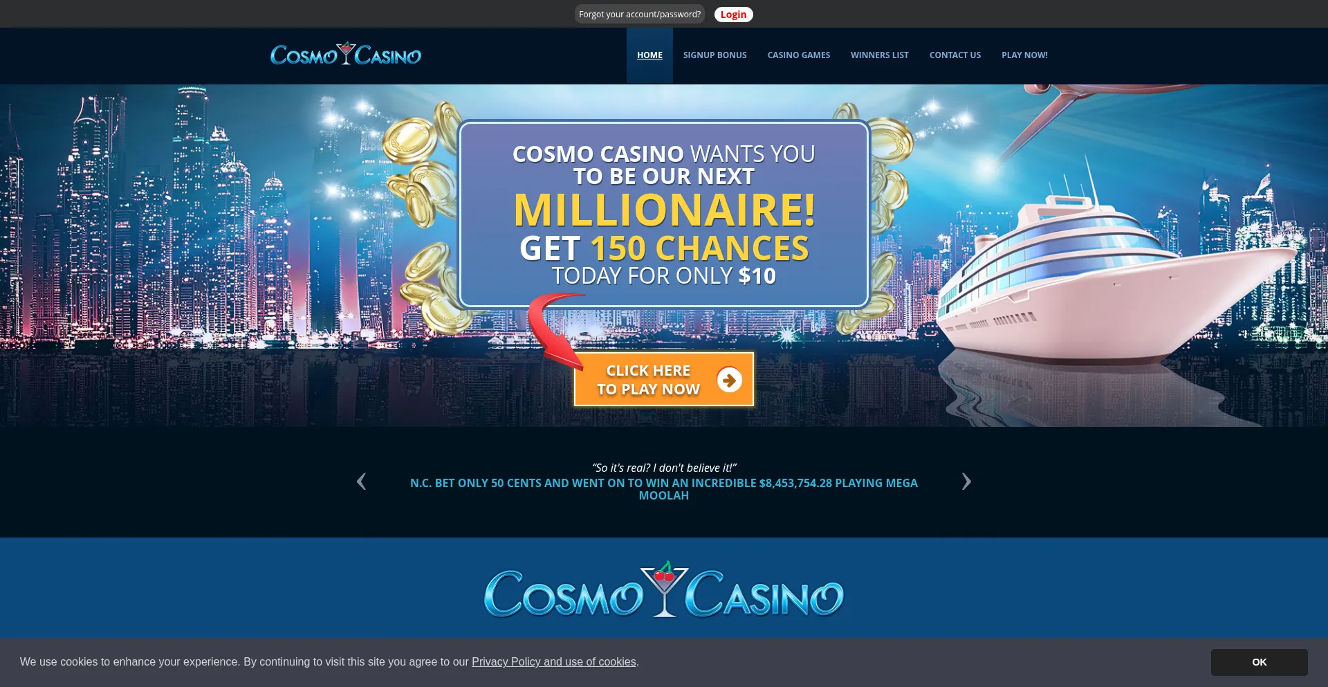 Cosmocasino.com 安全可靠吗？