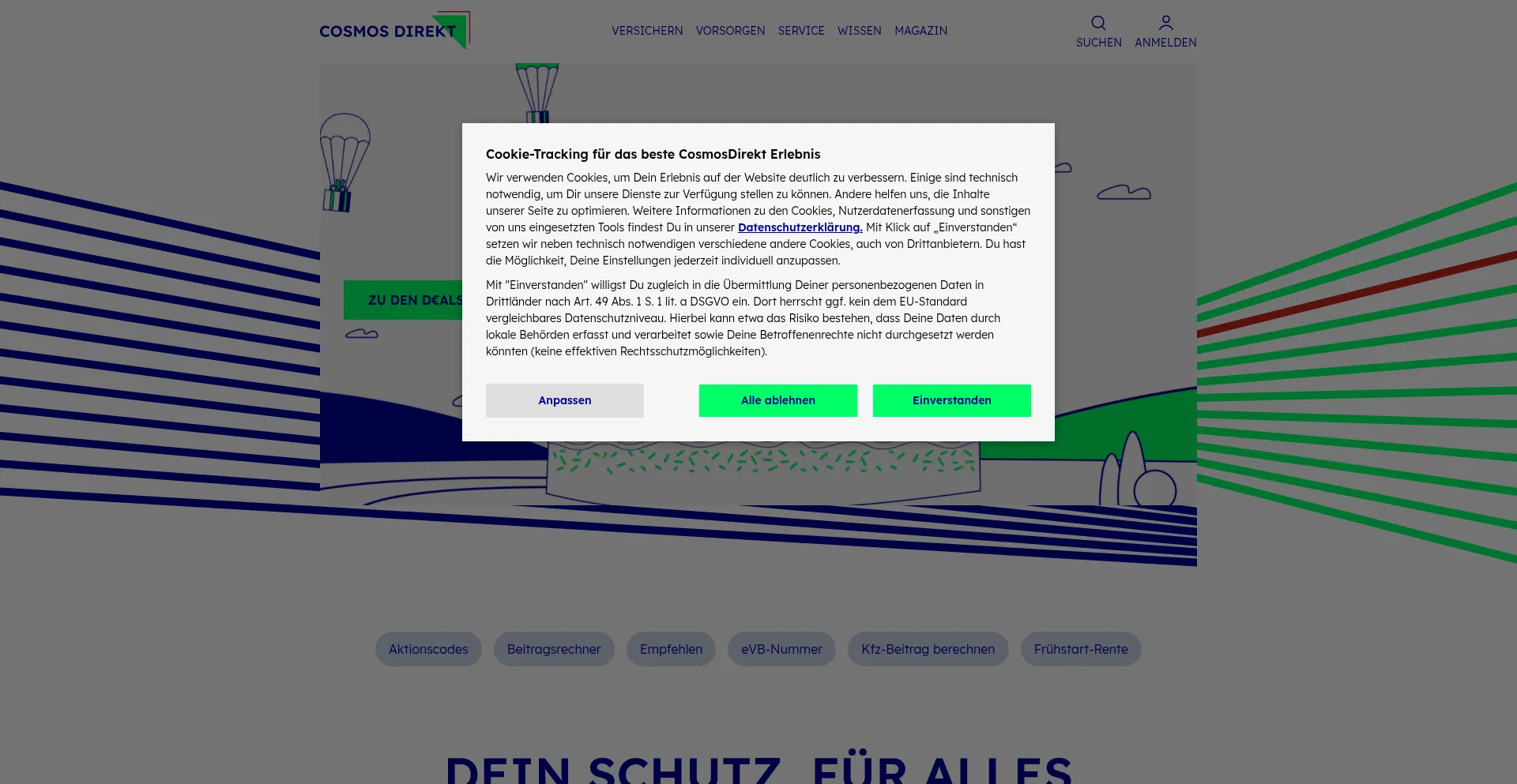 Cosmosdirekt.de 安全可靠吗？