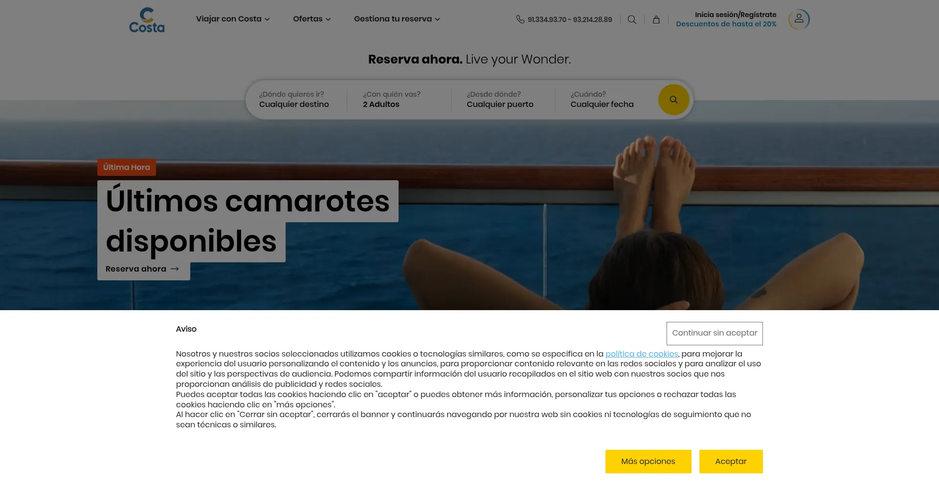 Costacruceros.es 安全可靠吗？