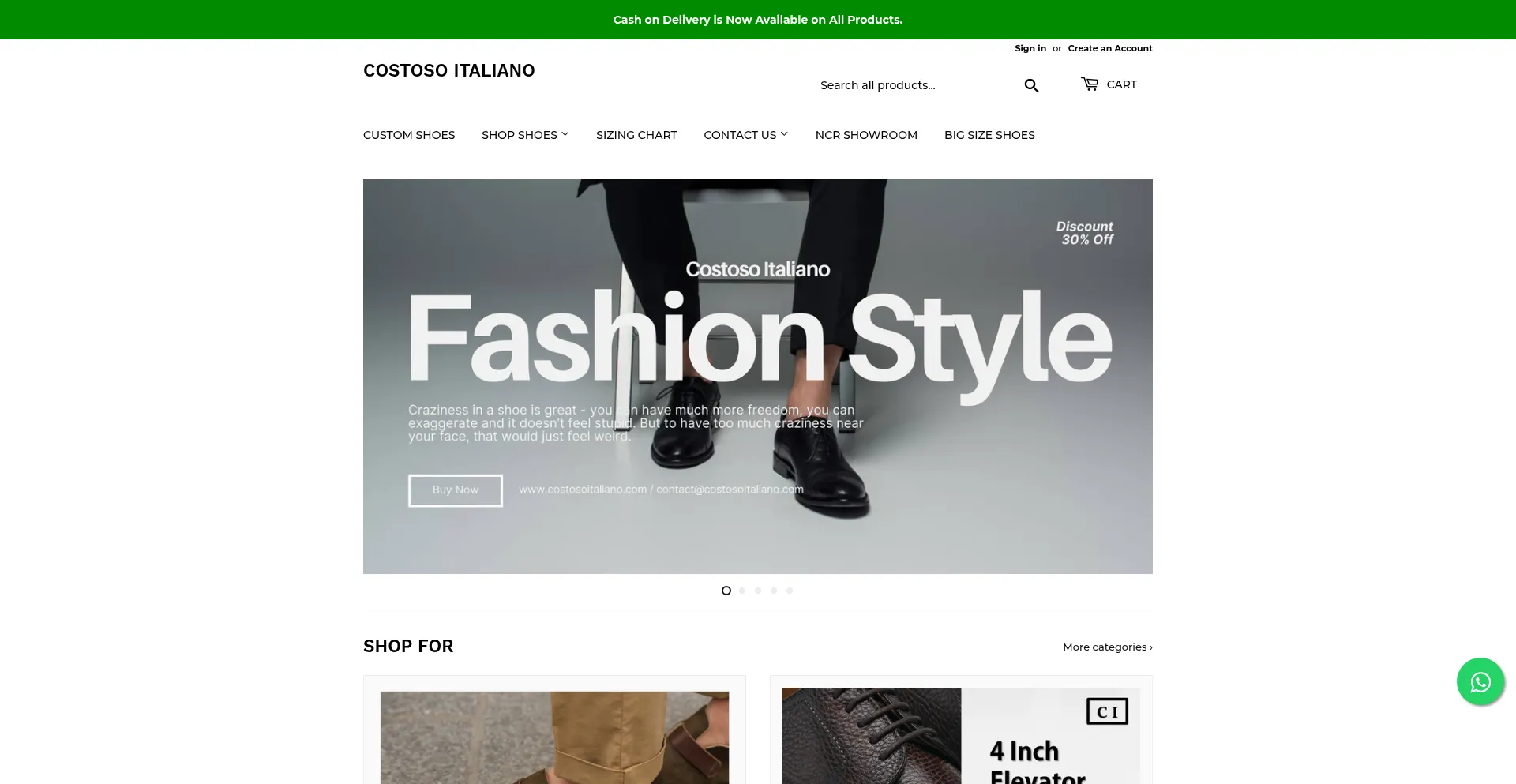 Costosoitaliano.com Screenshot