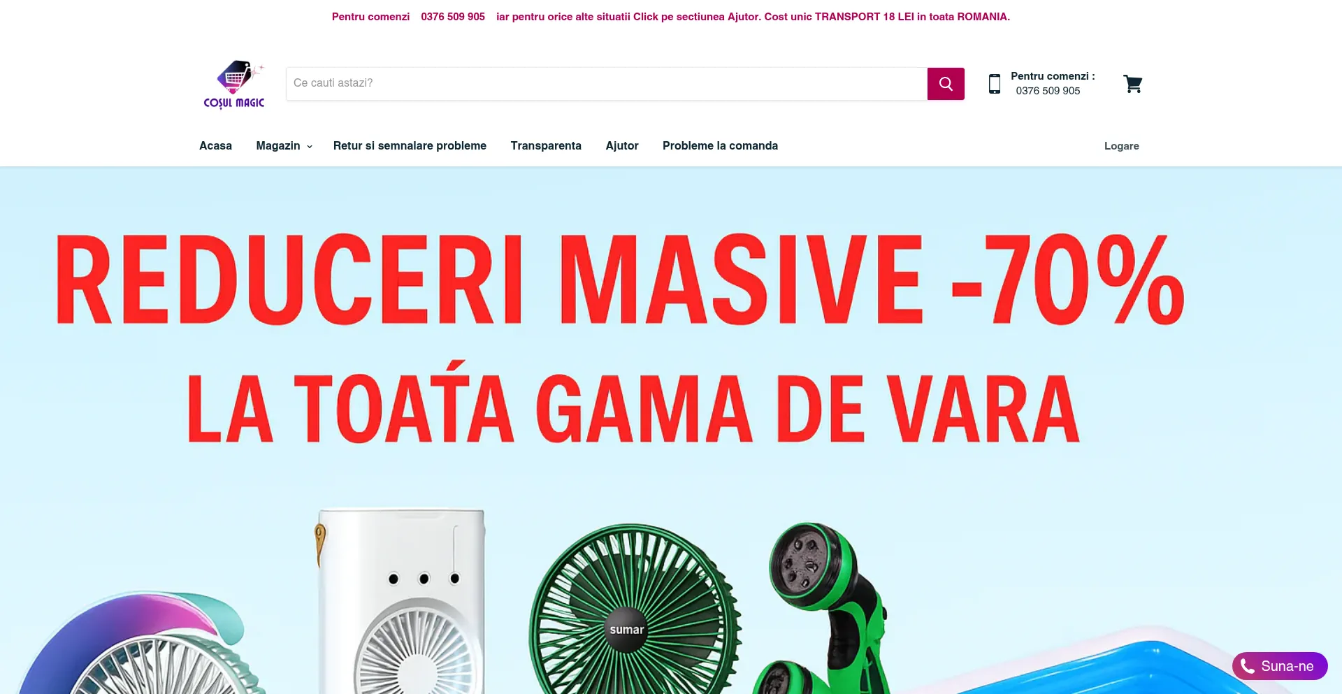 Website screenshot of Cosul-magic.com
