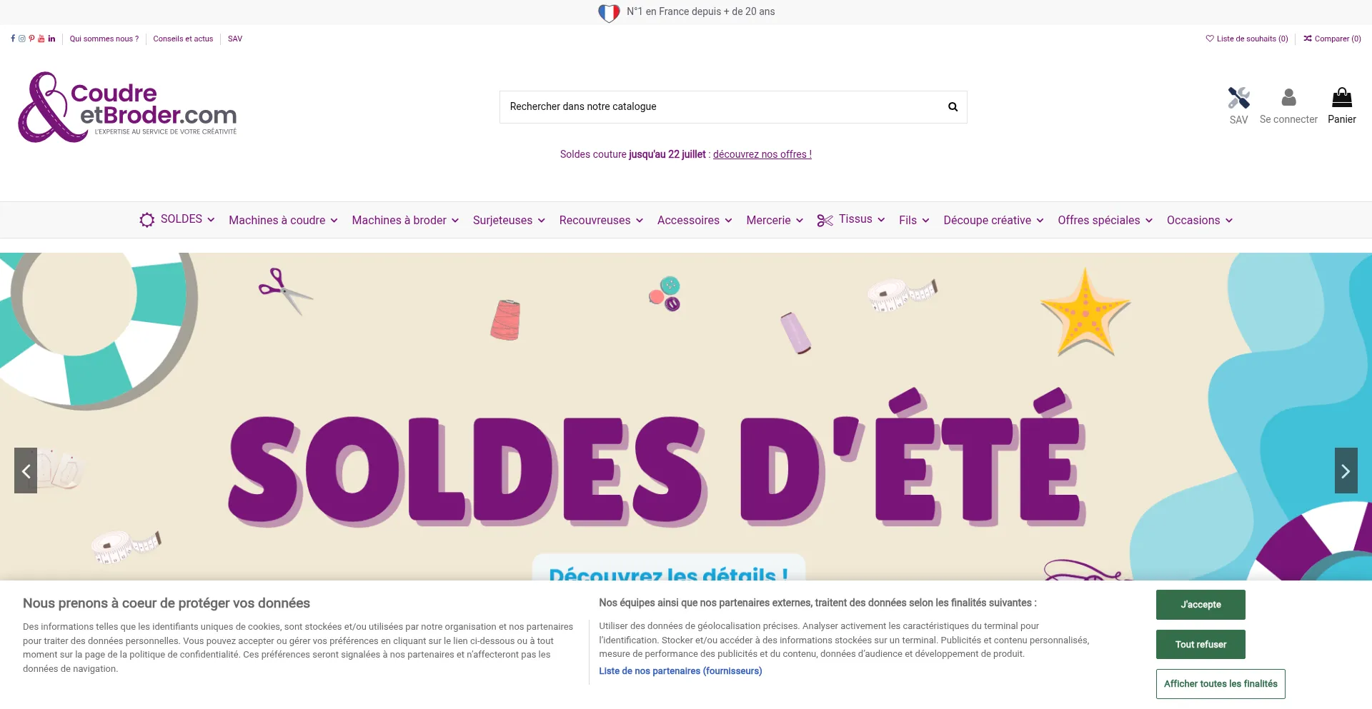 Website screenshot of Coudreetbroder.com