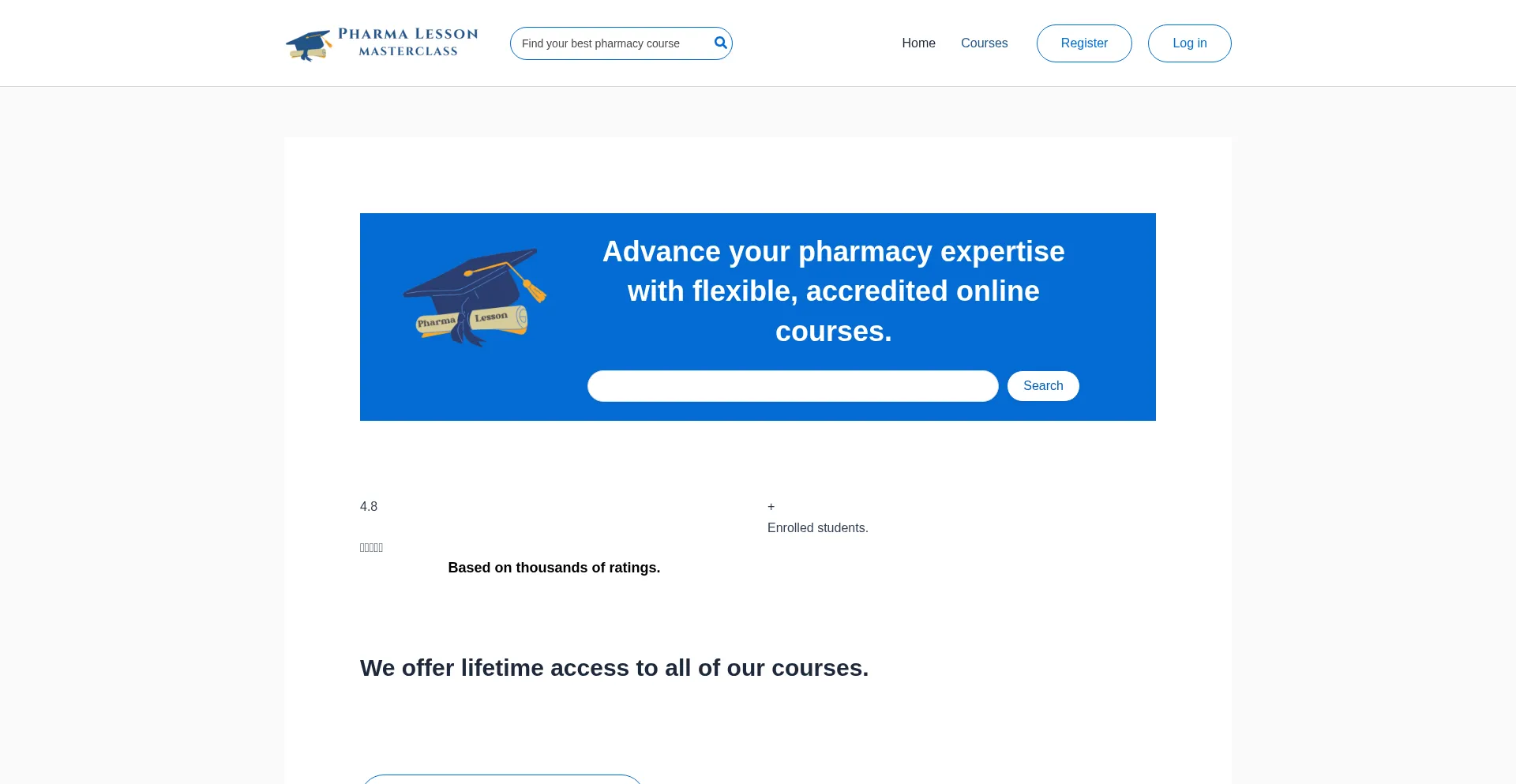 Courses.pharmalesson.com 安全可靠吗？