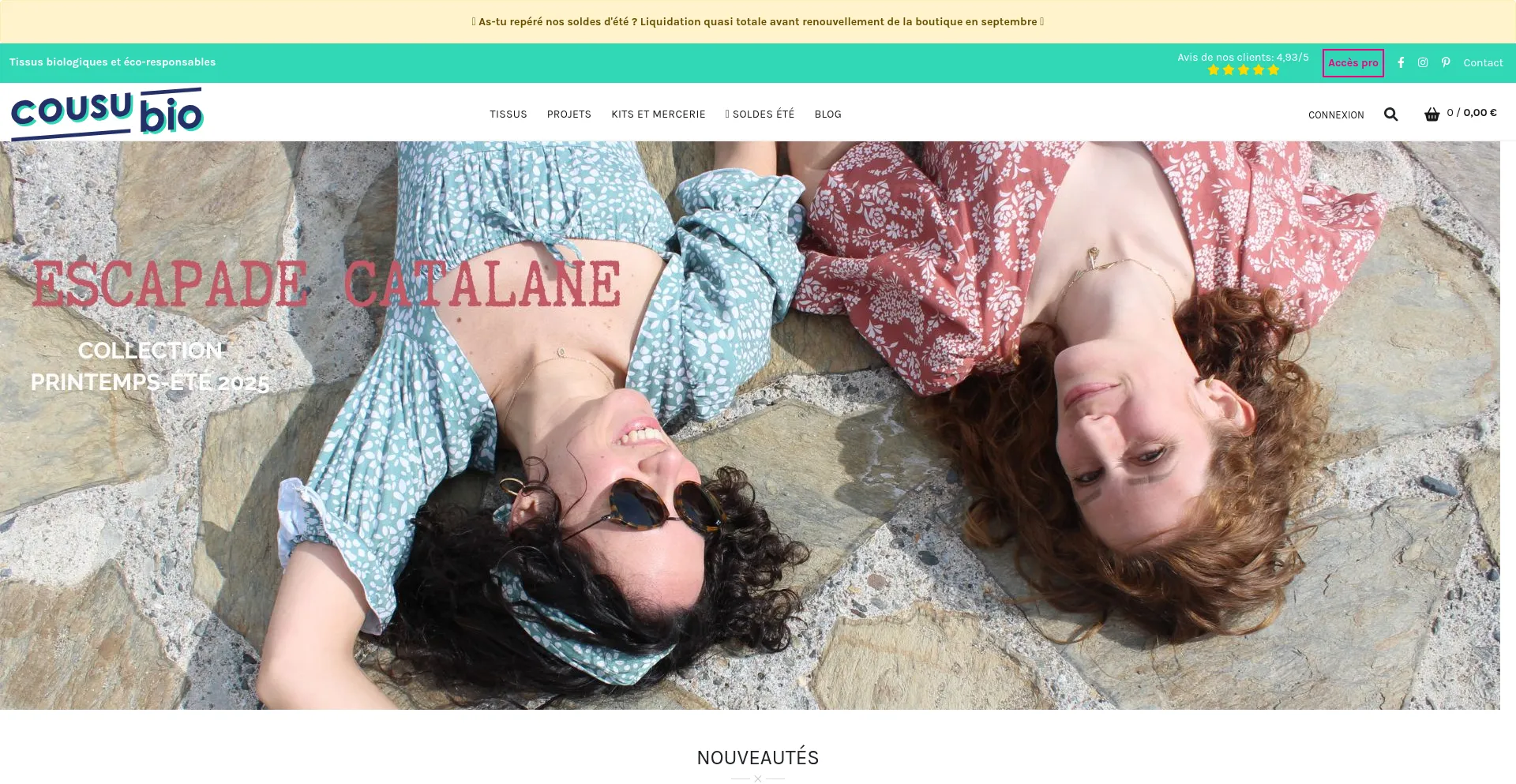 Website screenshot of Cousubio.com