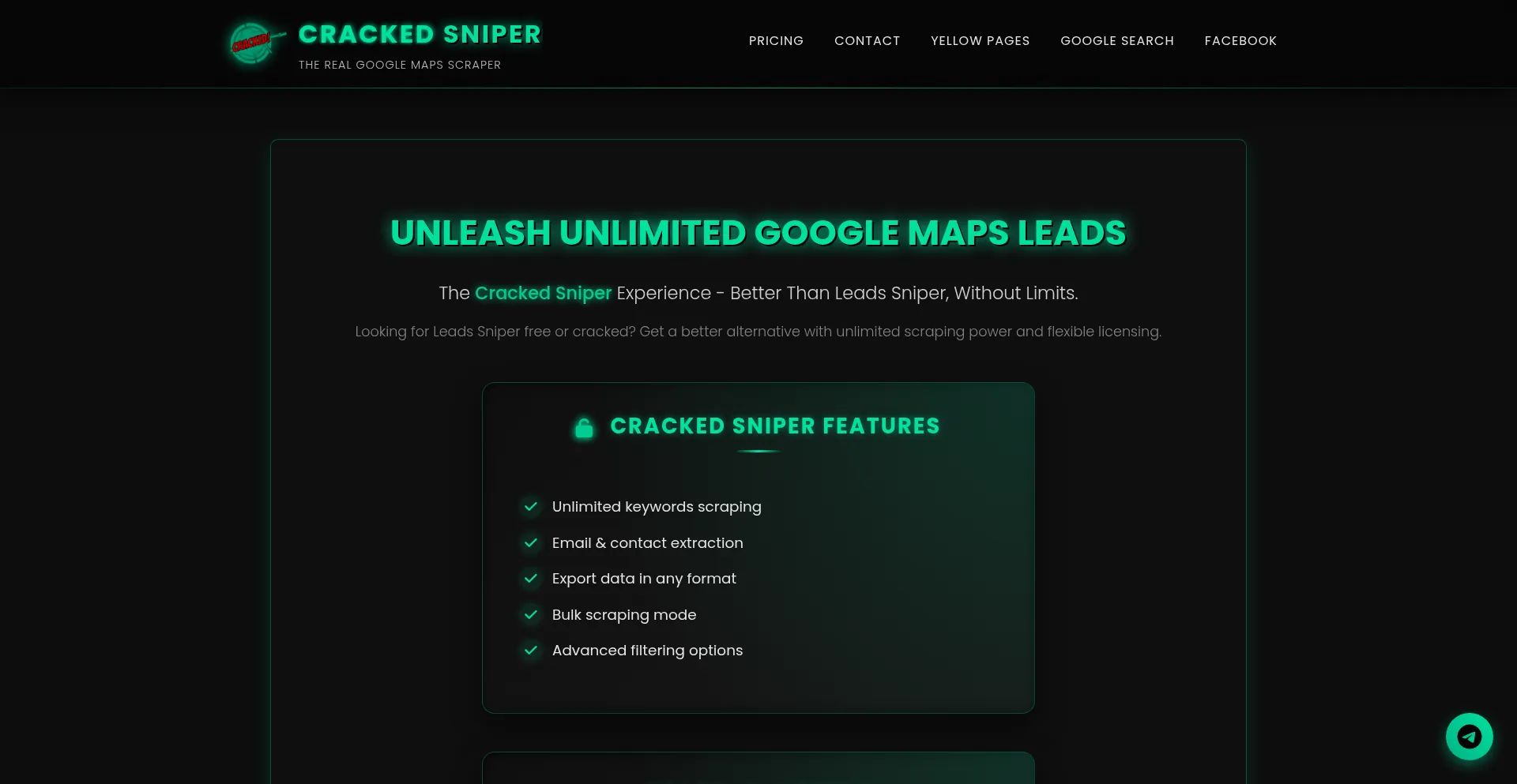 Crackedsniper.site Screenshot
