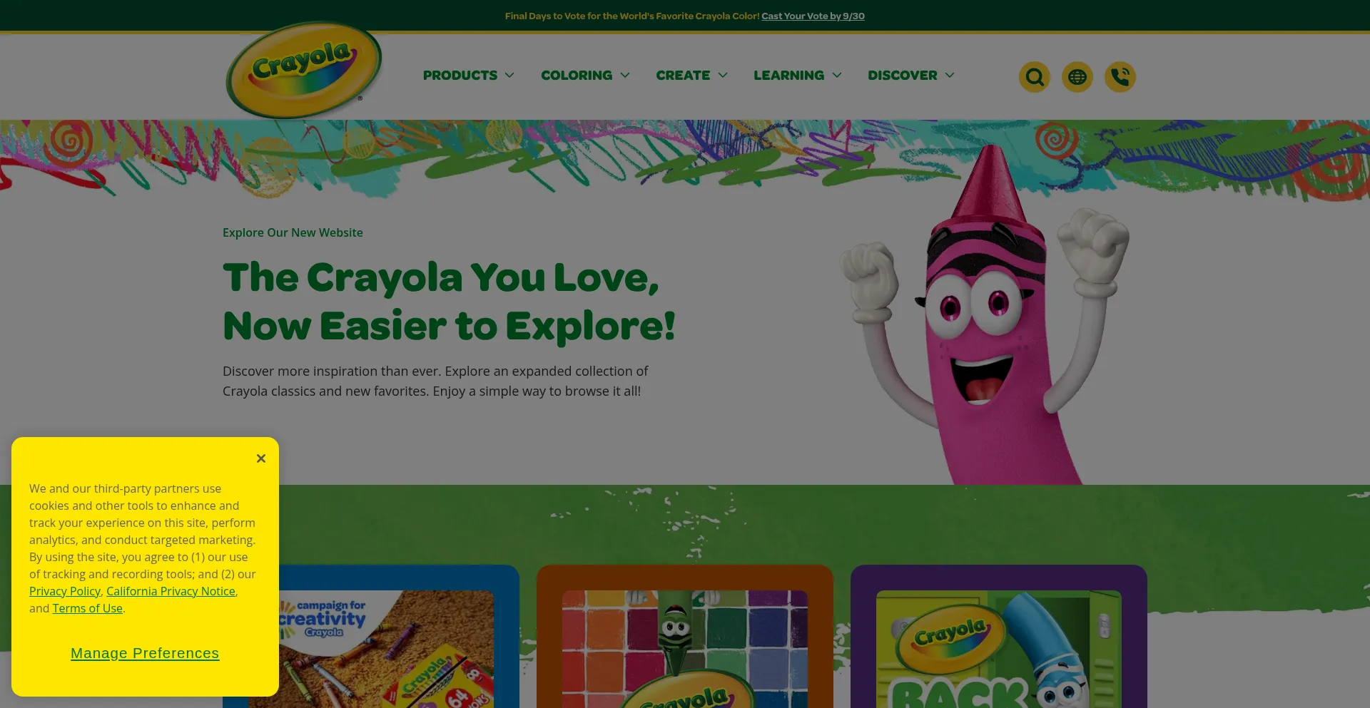 Crayola.com Screenshot