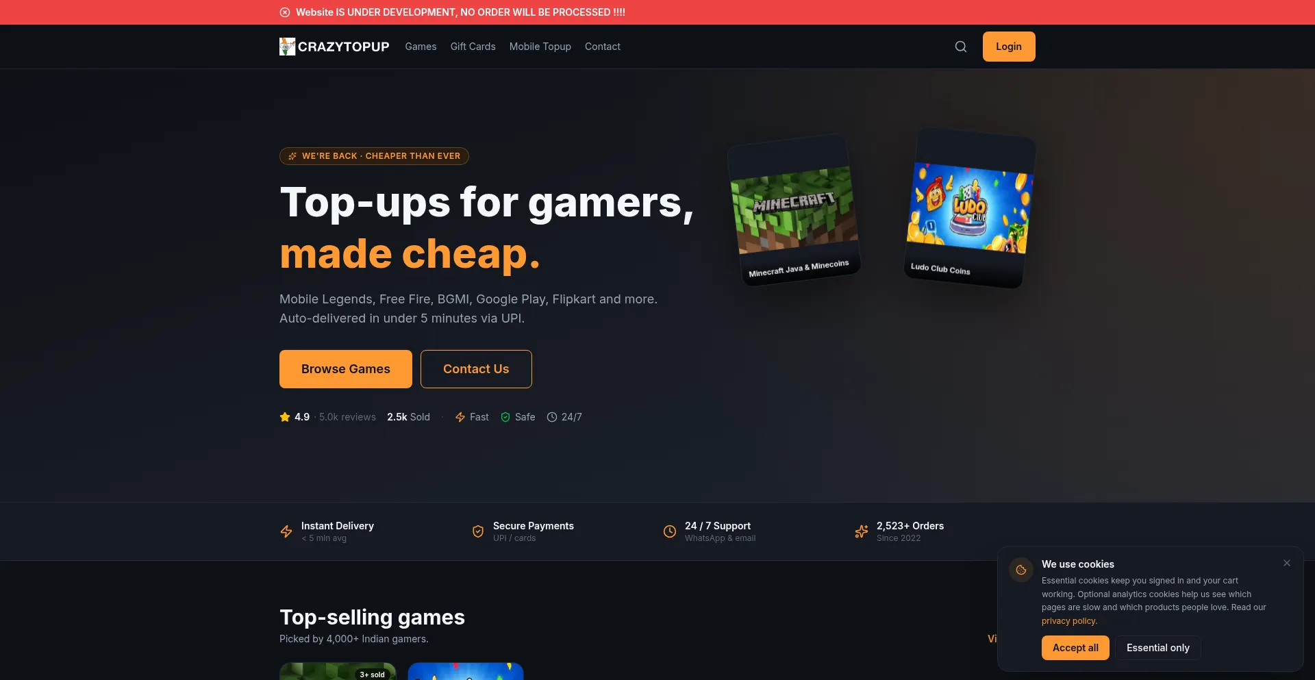 Crazytopup.in
