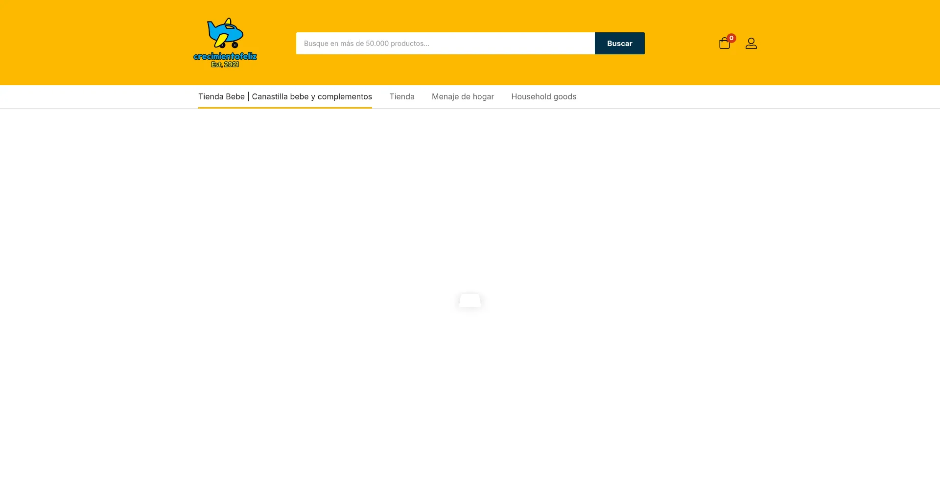 Website screenshot of Crecimientofeliz.com
