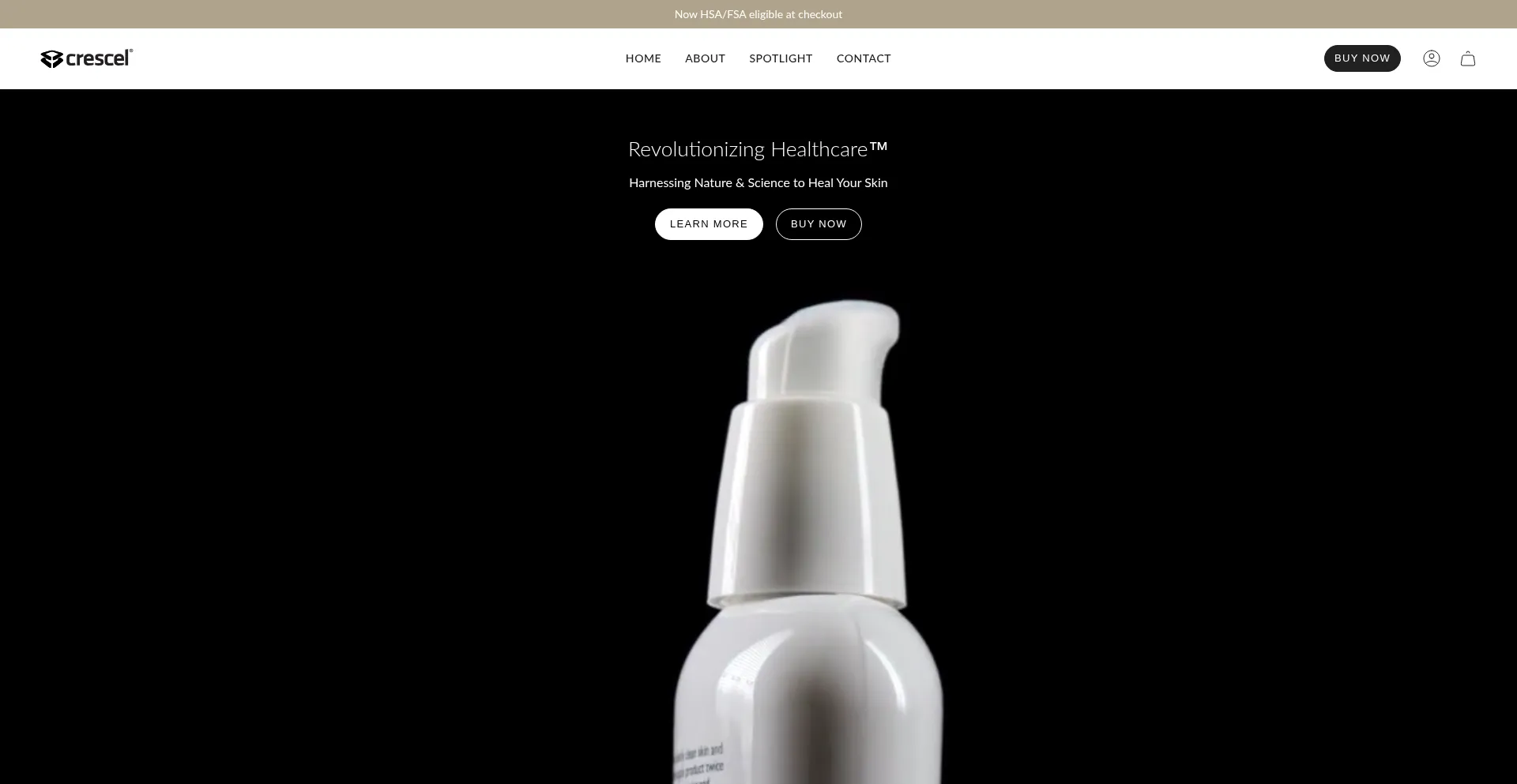 Crescel.com Screenshot