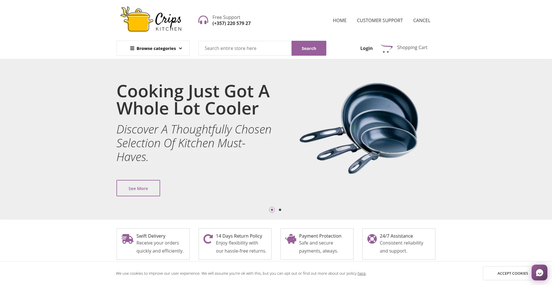 Cripskitchen.com Screenshot