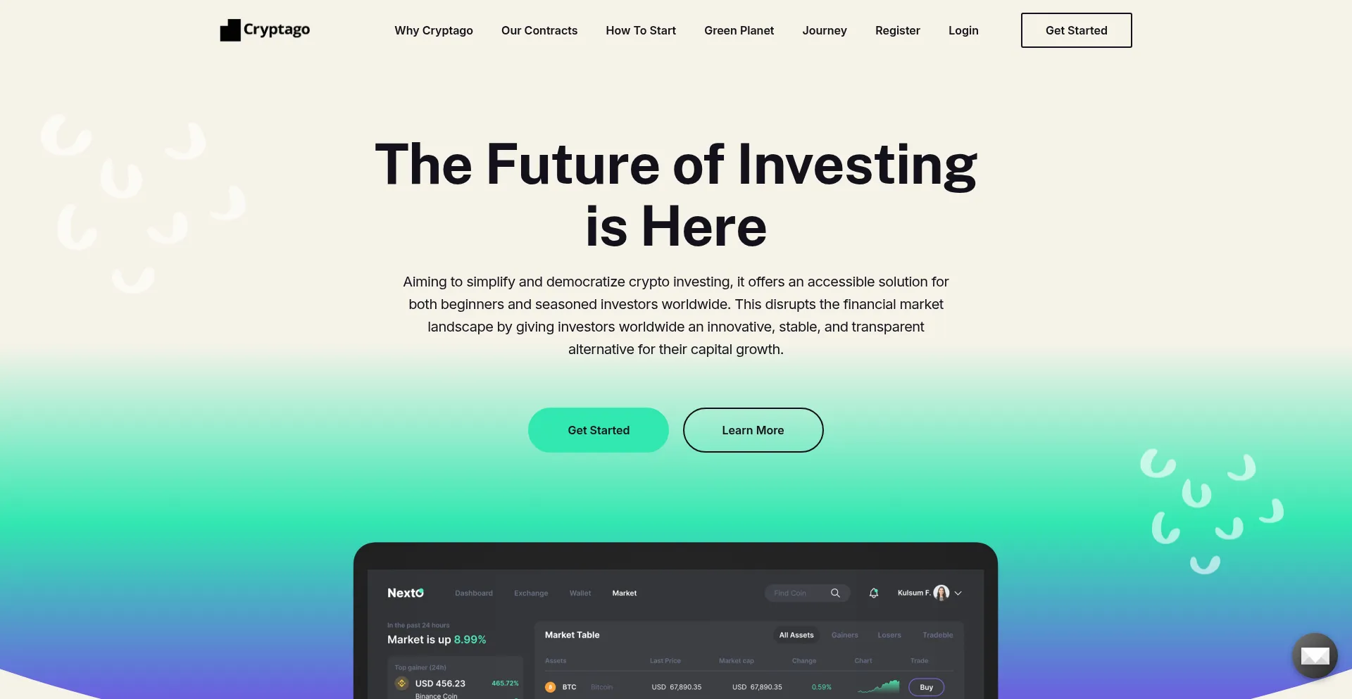 Cryptago.co Screenshot