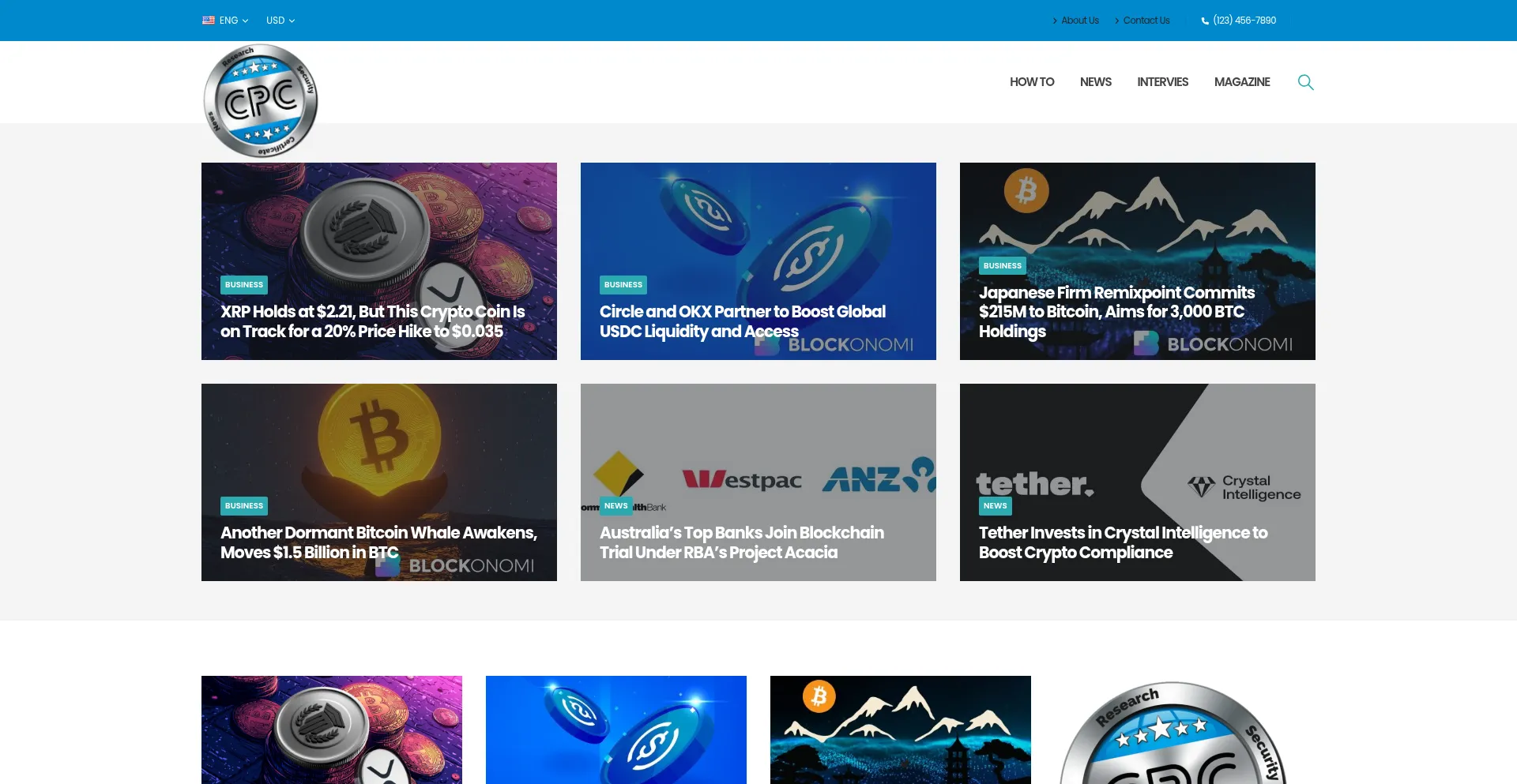 Website screenshot of Cryptopeacearmy.com