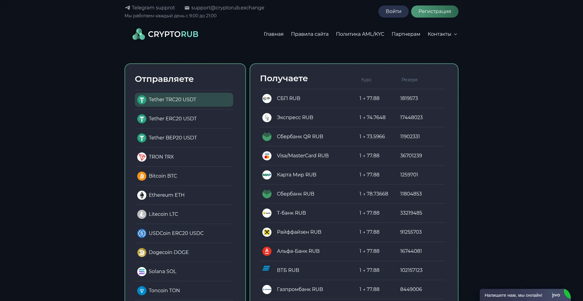 Cryptorub.exchange