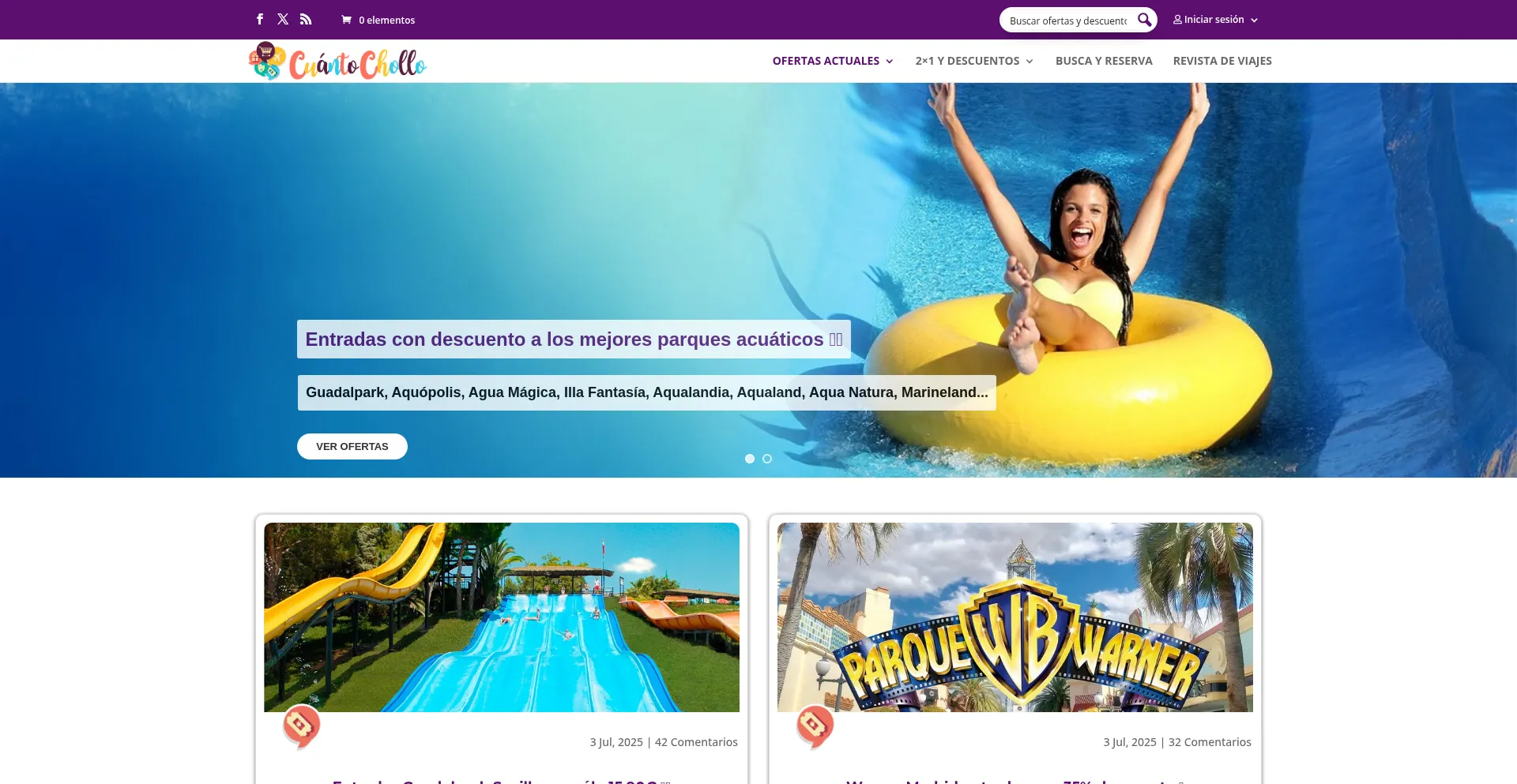 Website screenshot of Cuantochollo.com