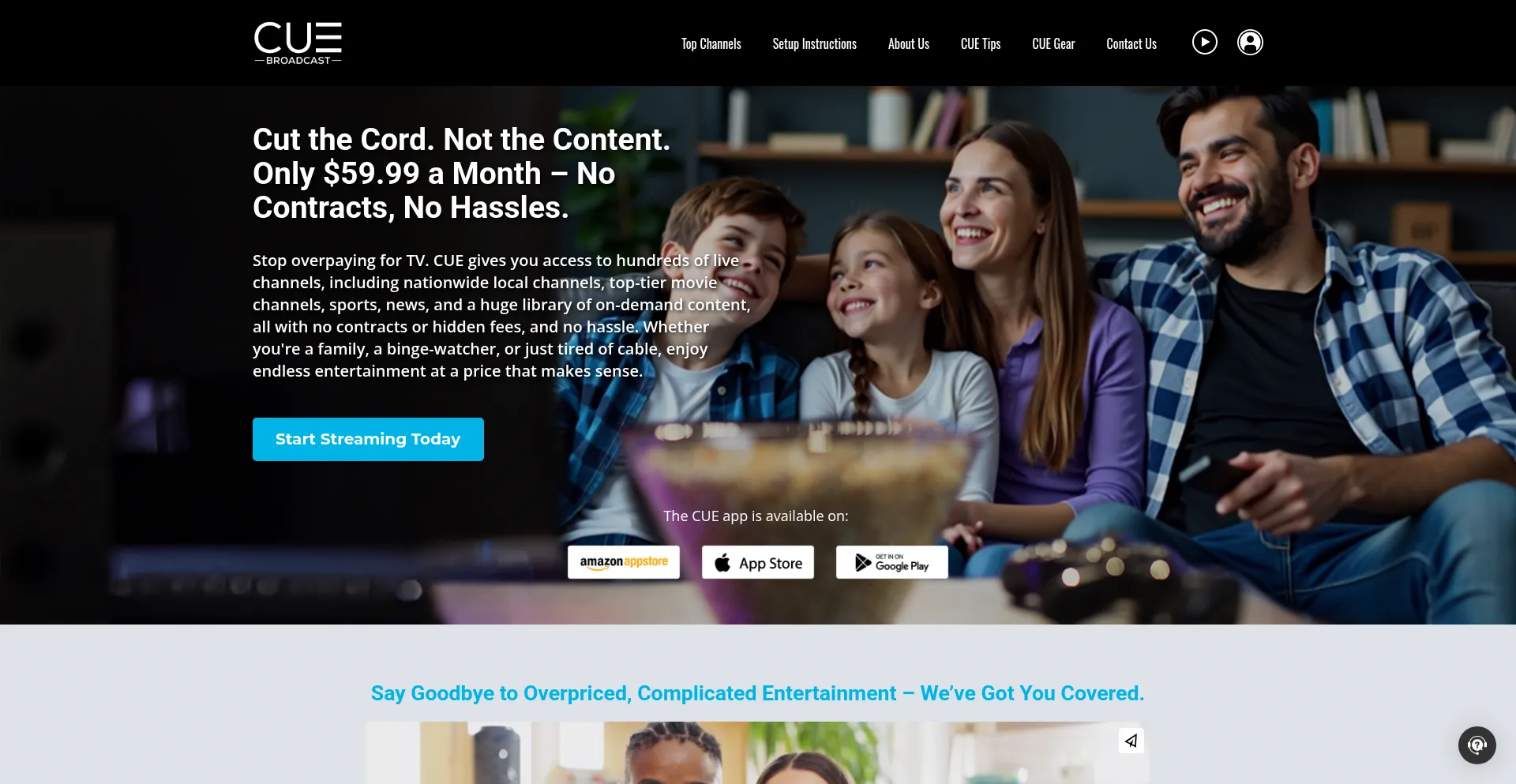 Cuebroadcast.com Screenshot