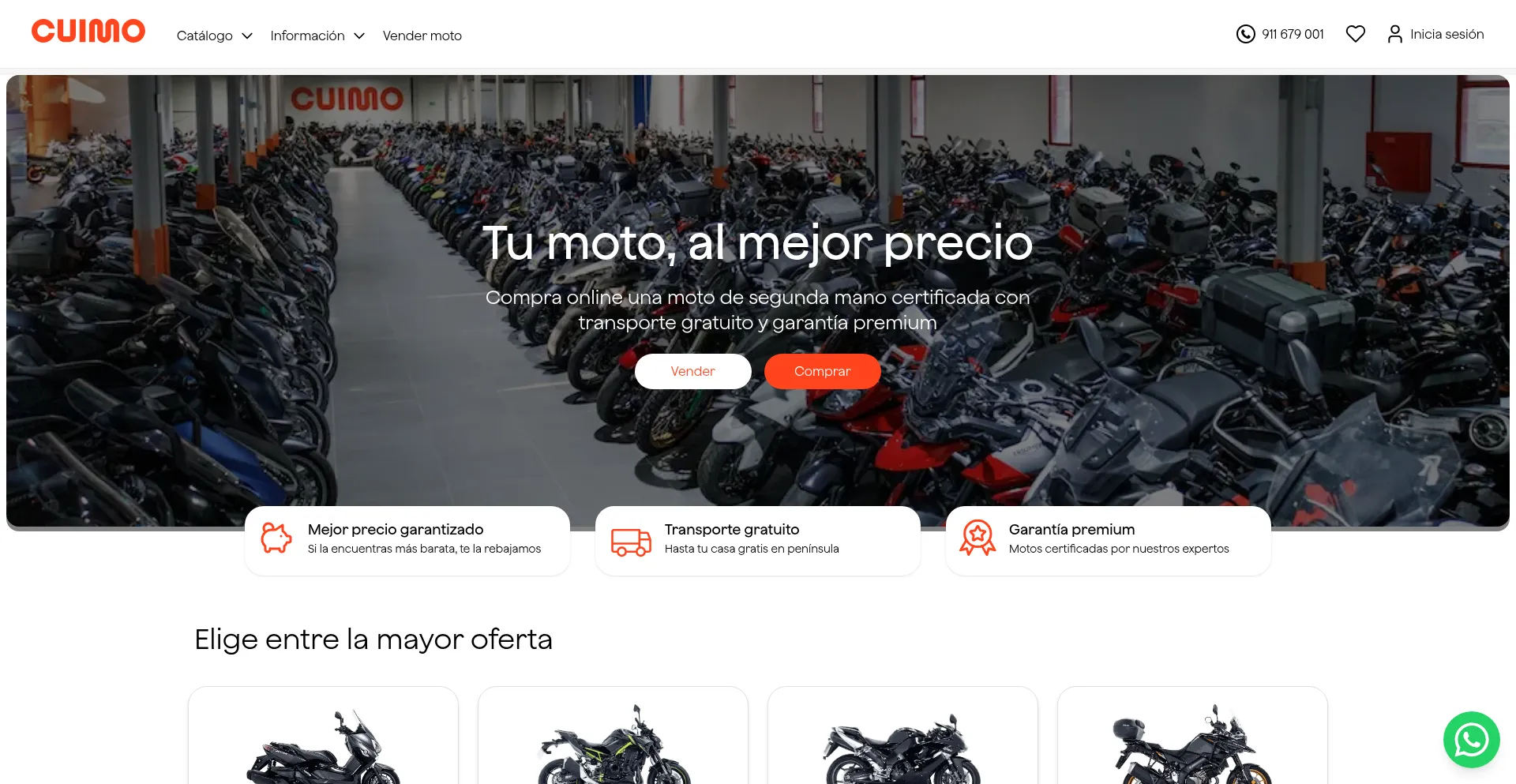 Website screenshot of Cuimo.com