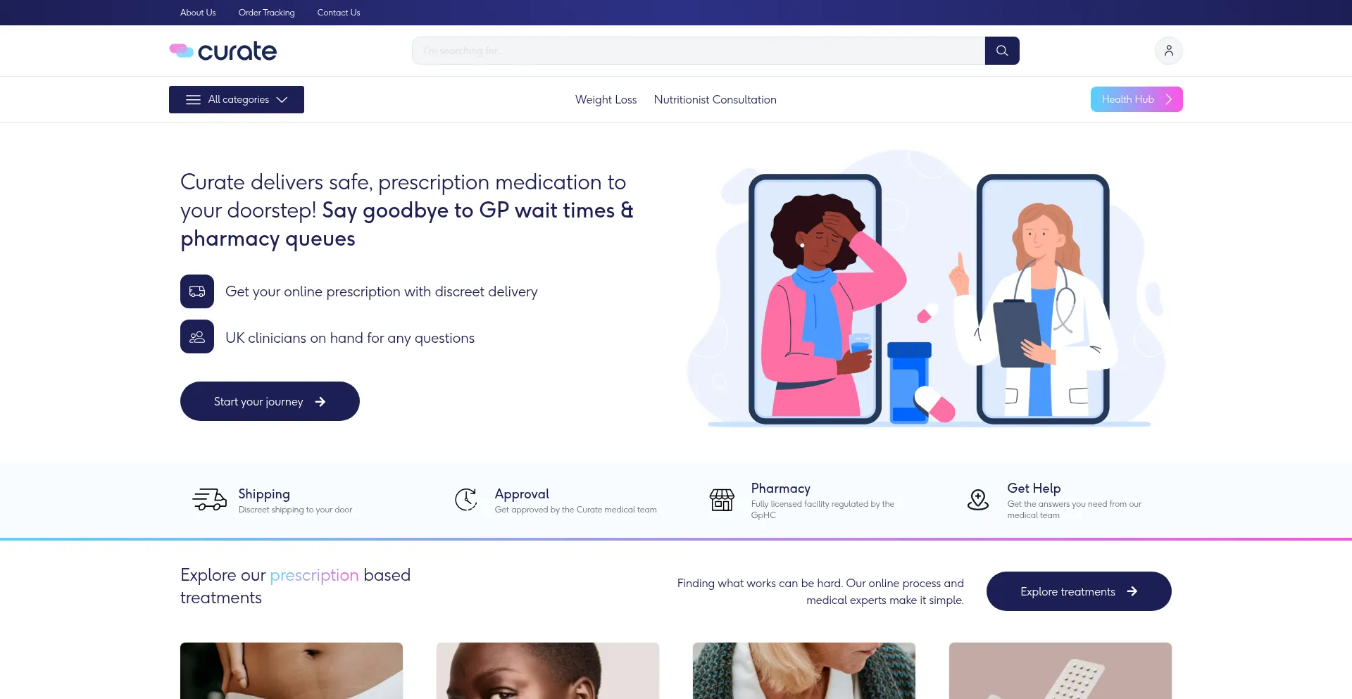 Curatehealth.co.uk 安全可靠吗？