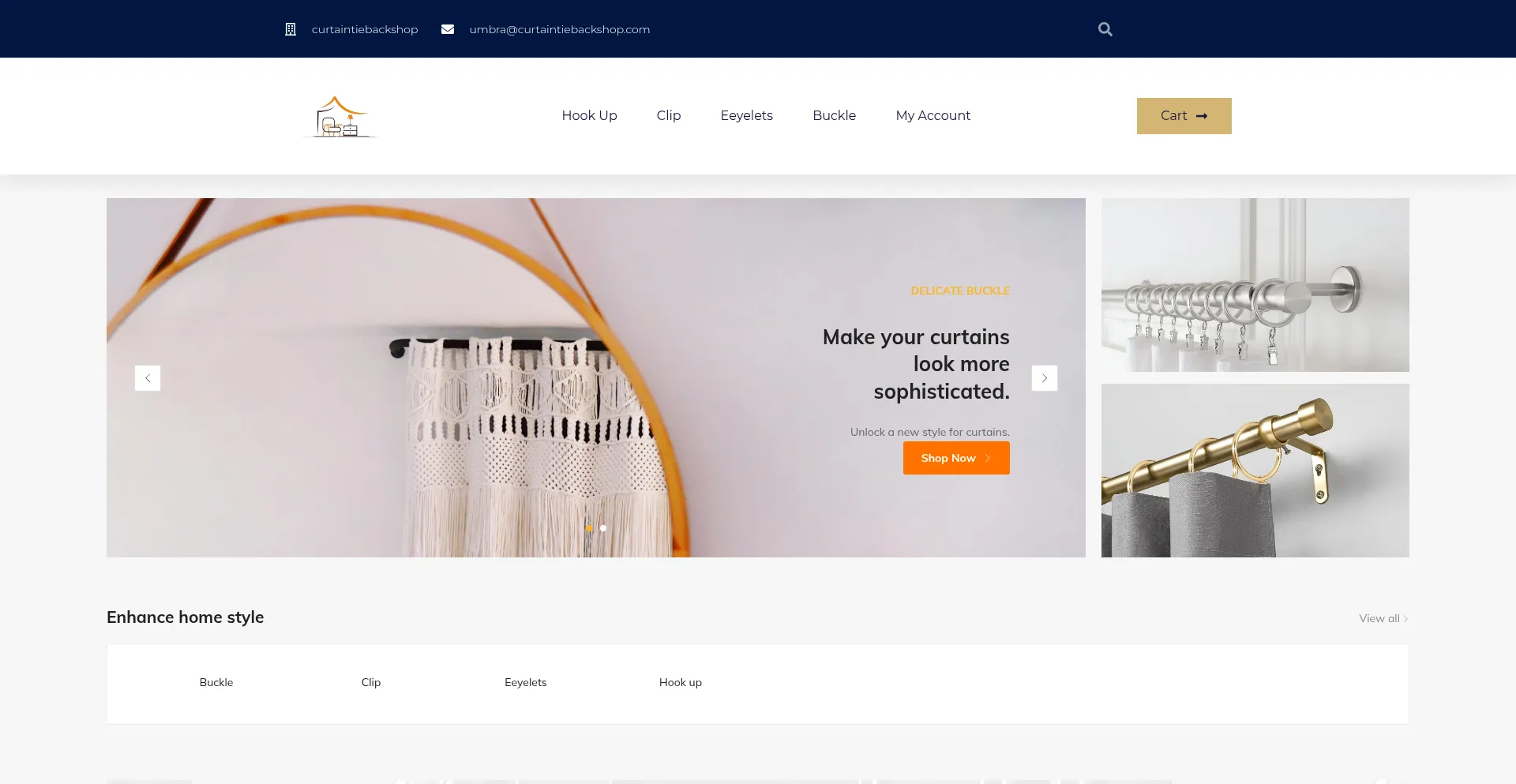 Curtaintiebackshop.com