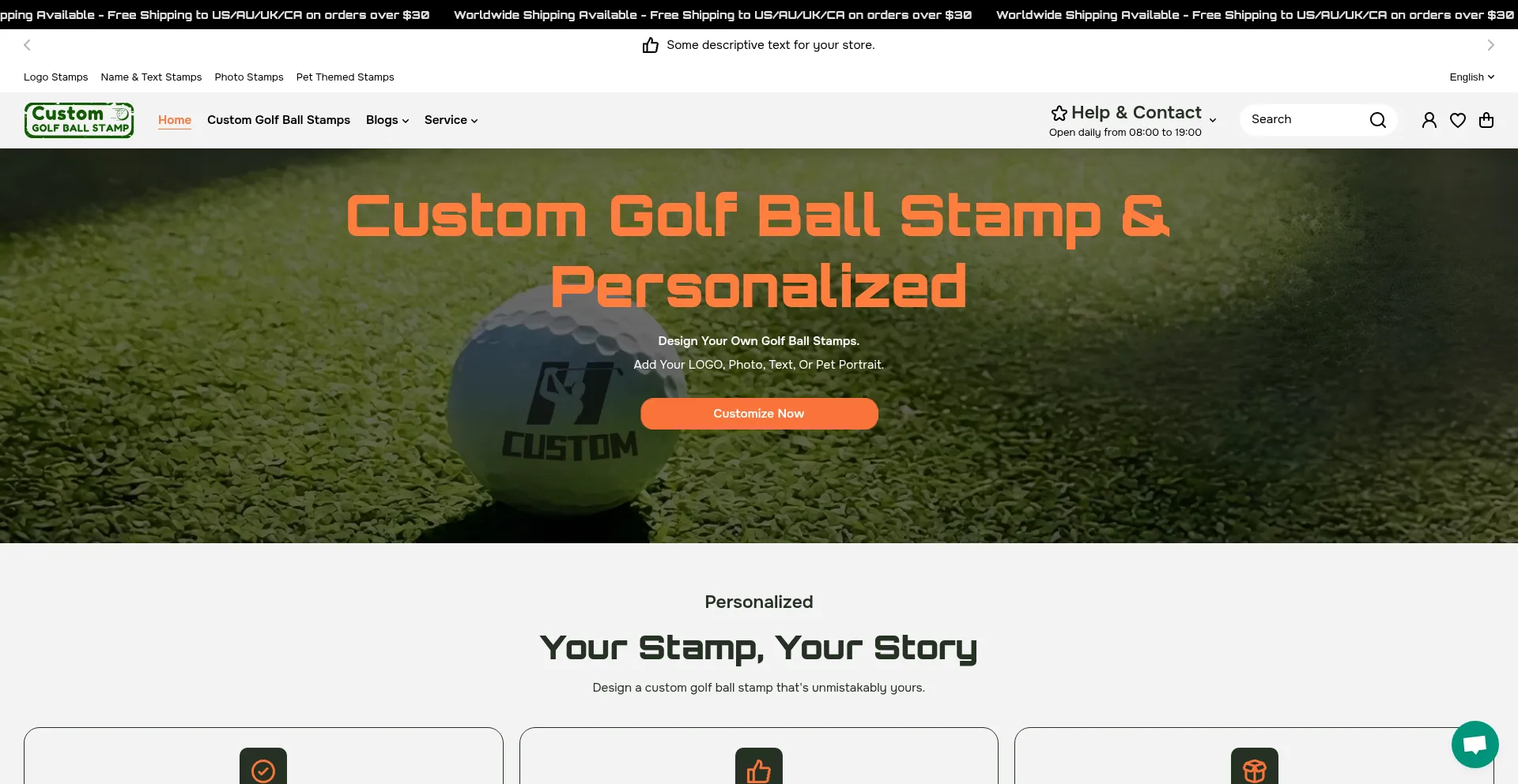 Customgolfballstamp.com