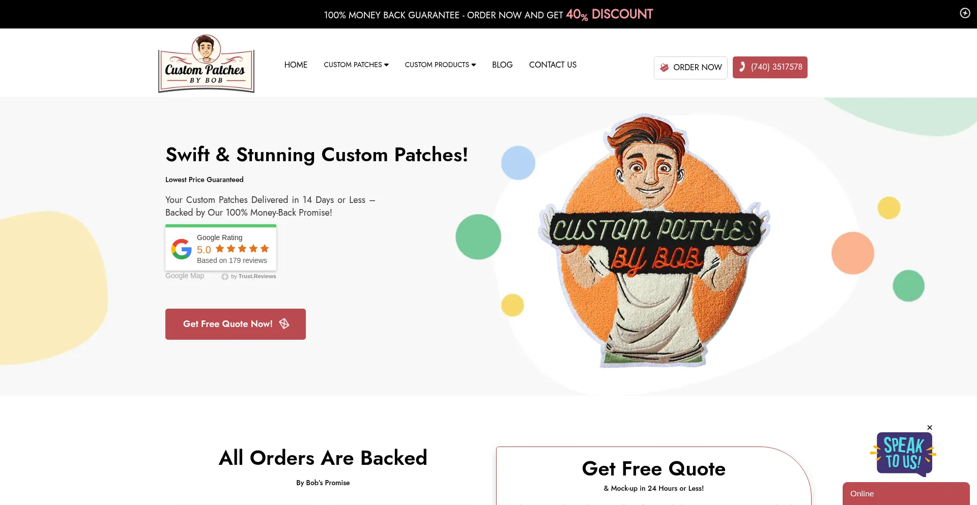 Custompatchesbybob.com 安全可靠吗？