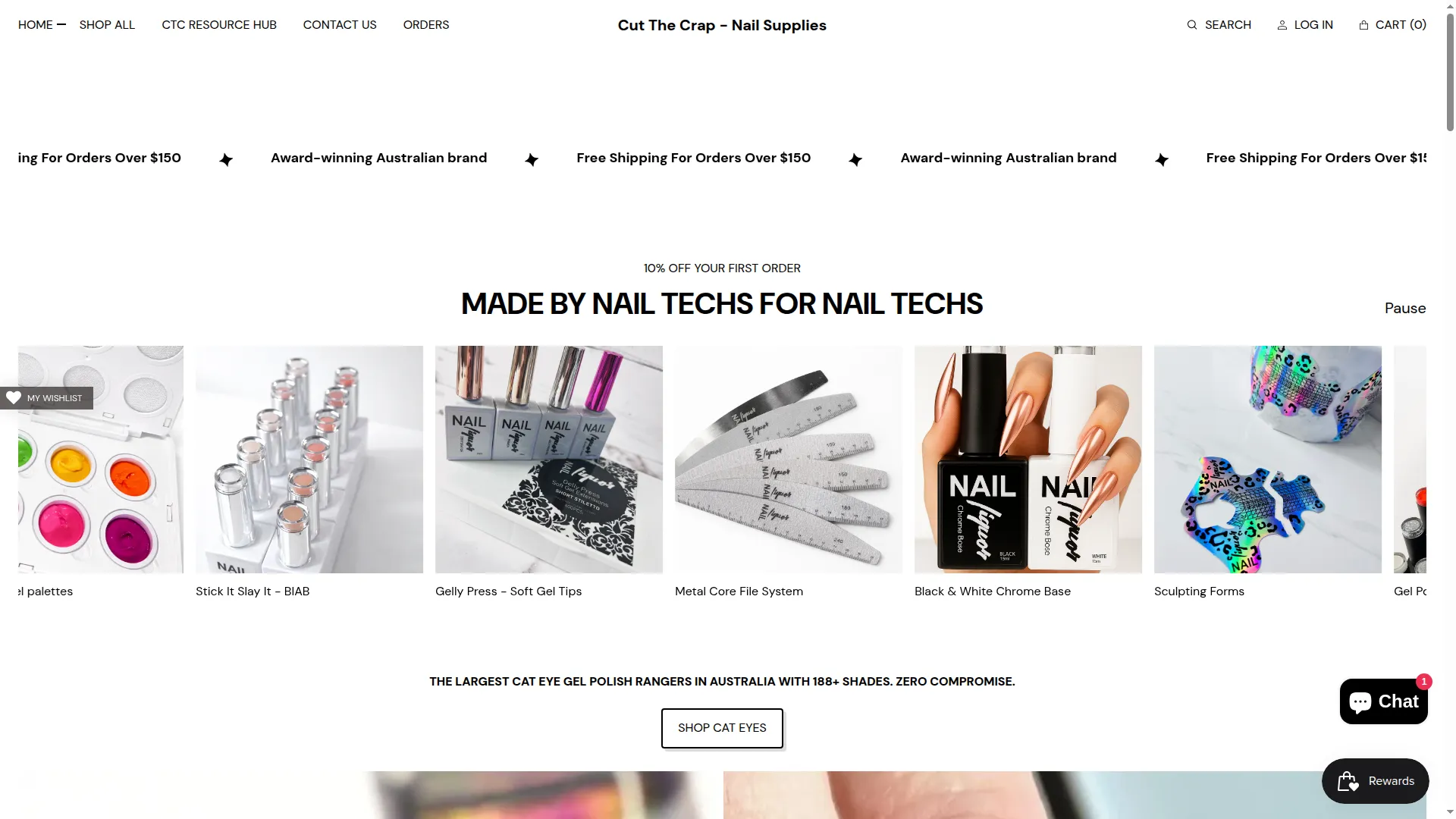 Cutthecrapnailsupplies.com