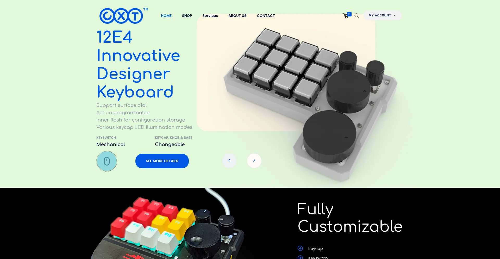 Website screenshot of Cxtmaker.com