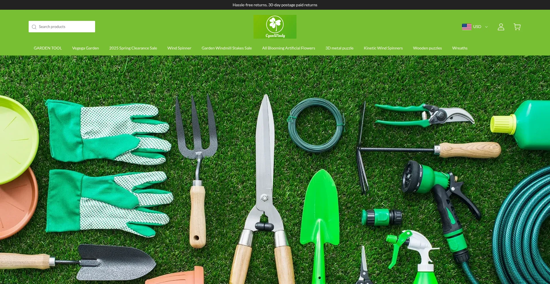 Website screenshot of Cyanwindy.shop
