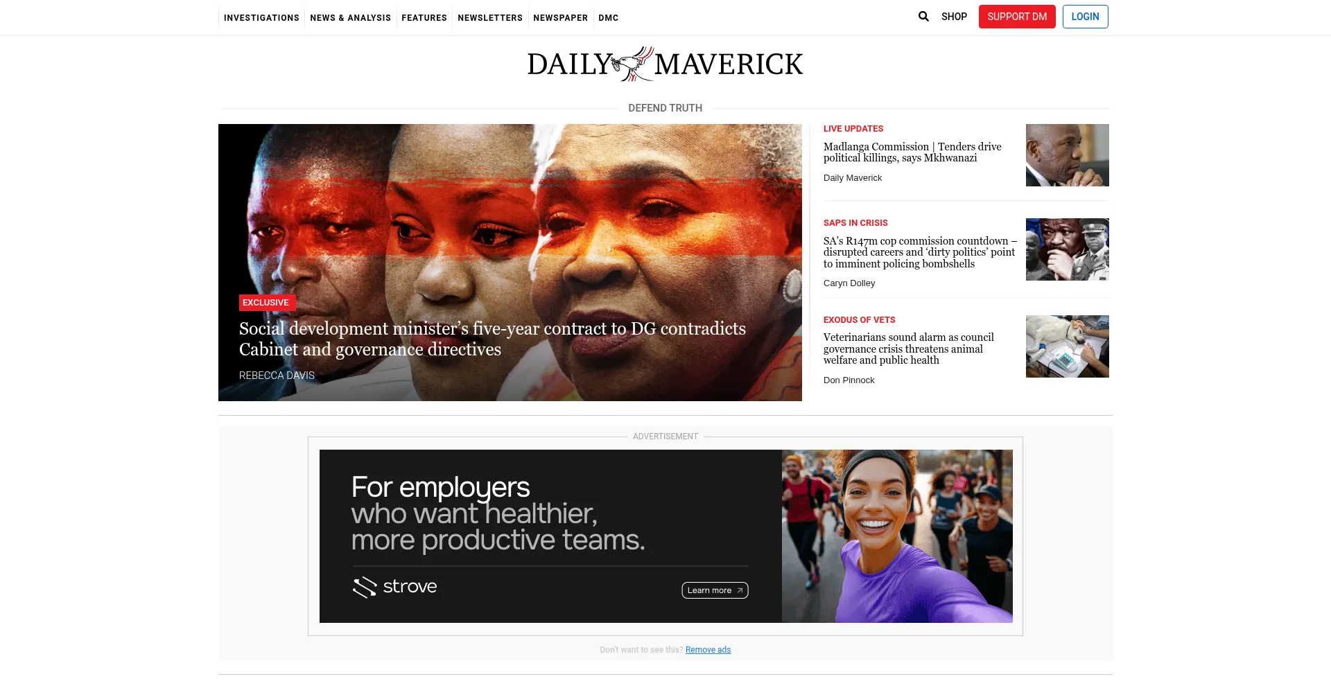 Dailymaverick.co.za 安全可靠吗？