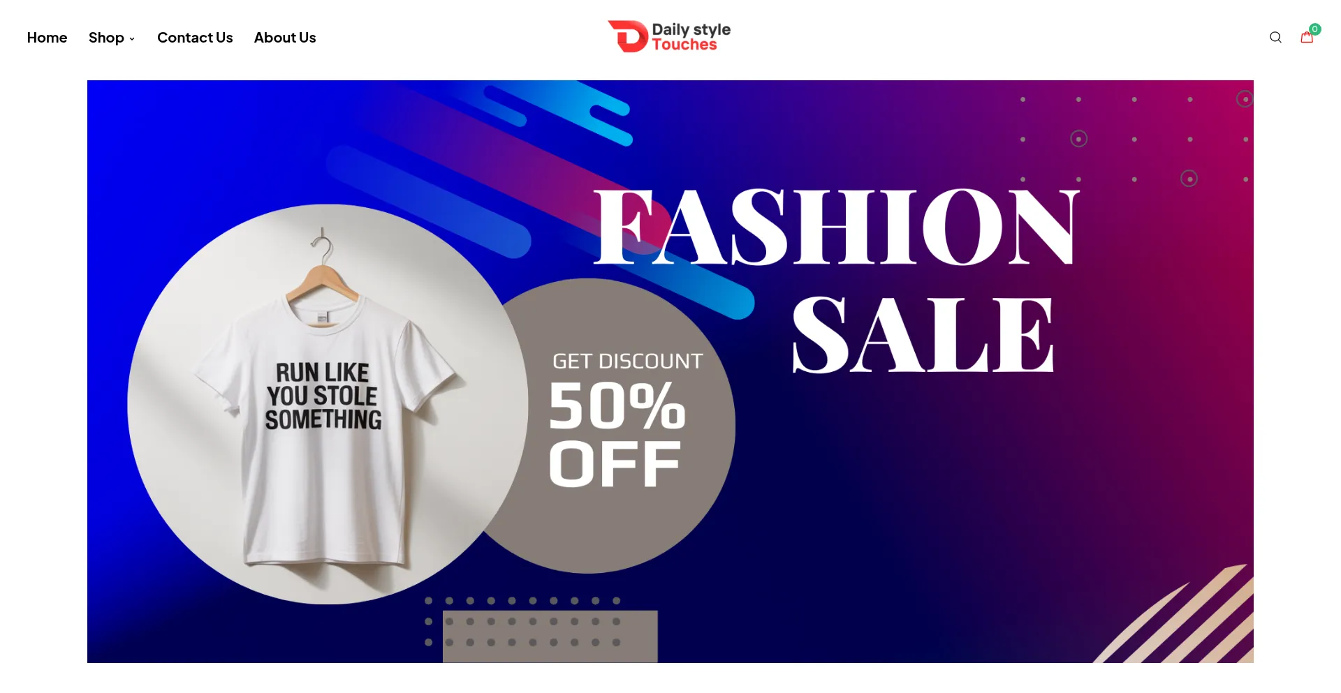 Website screenshot of Dailystyletouches.shop