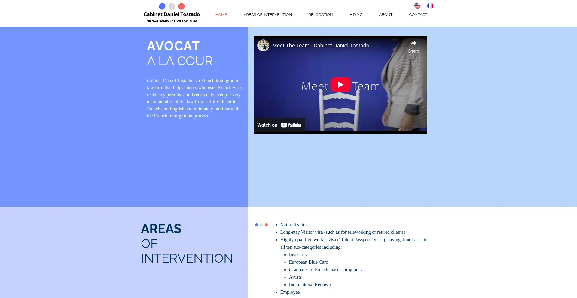 Website screenshot of Danieltostado.com