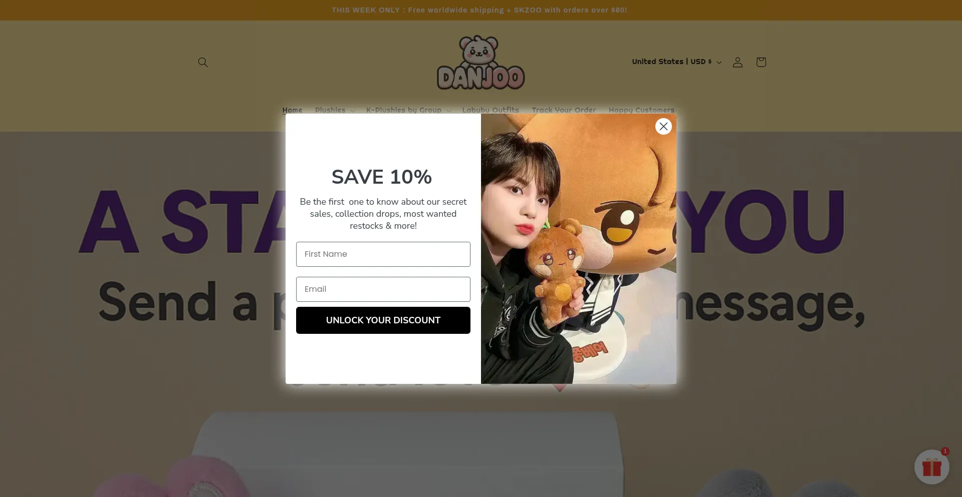 Website screenshot of Danjoo.com
