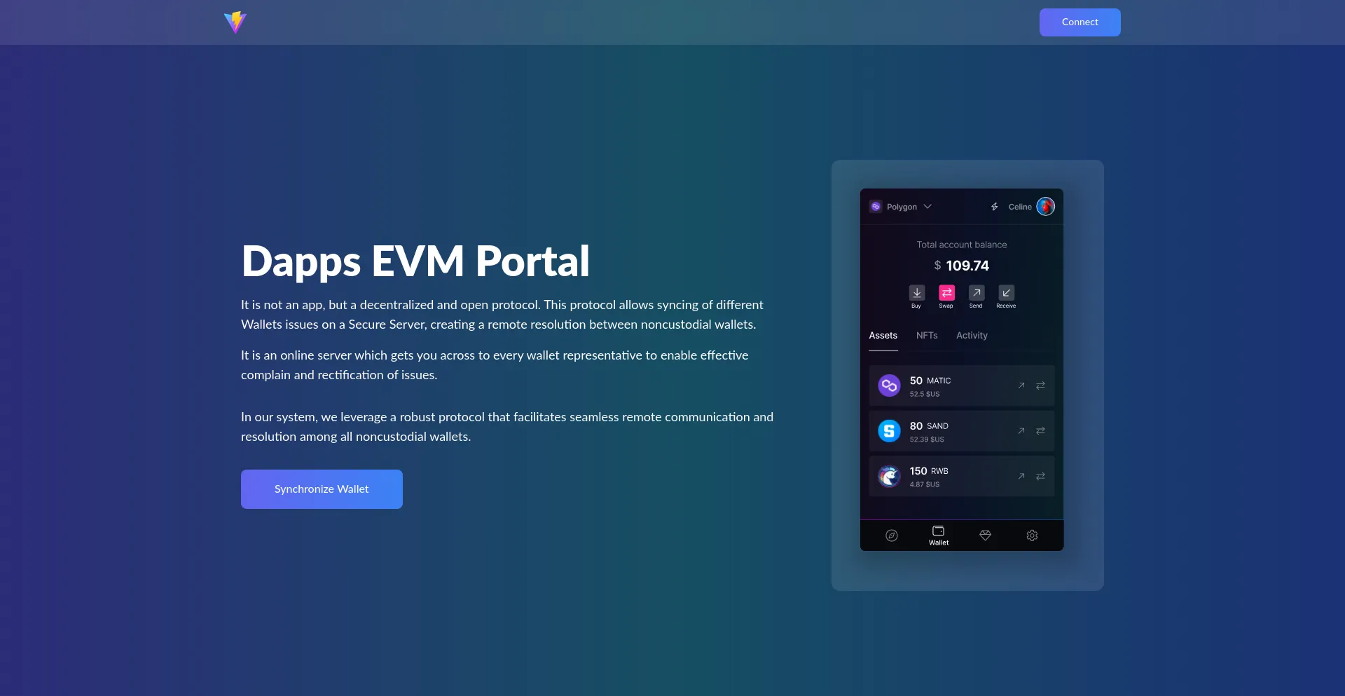 Website screenshot of Dappsevmportal.in
