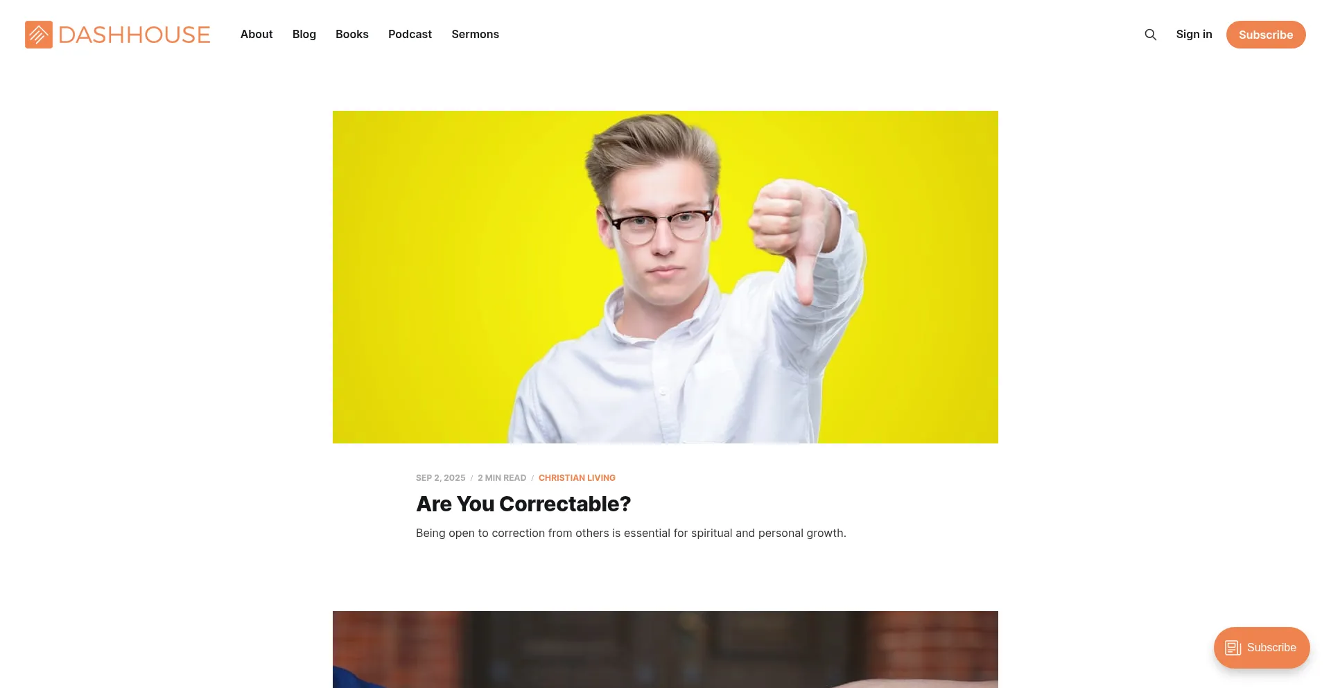 Website screenshot of Dashhouse.com