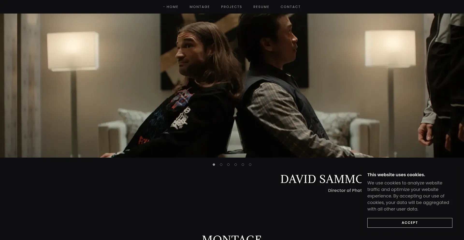 Website screenshot of Davidsammons.com
