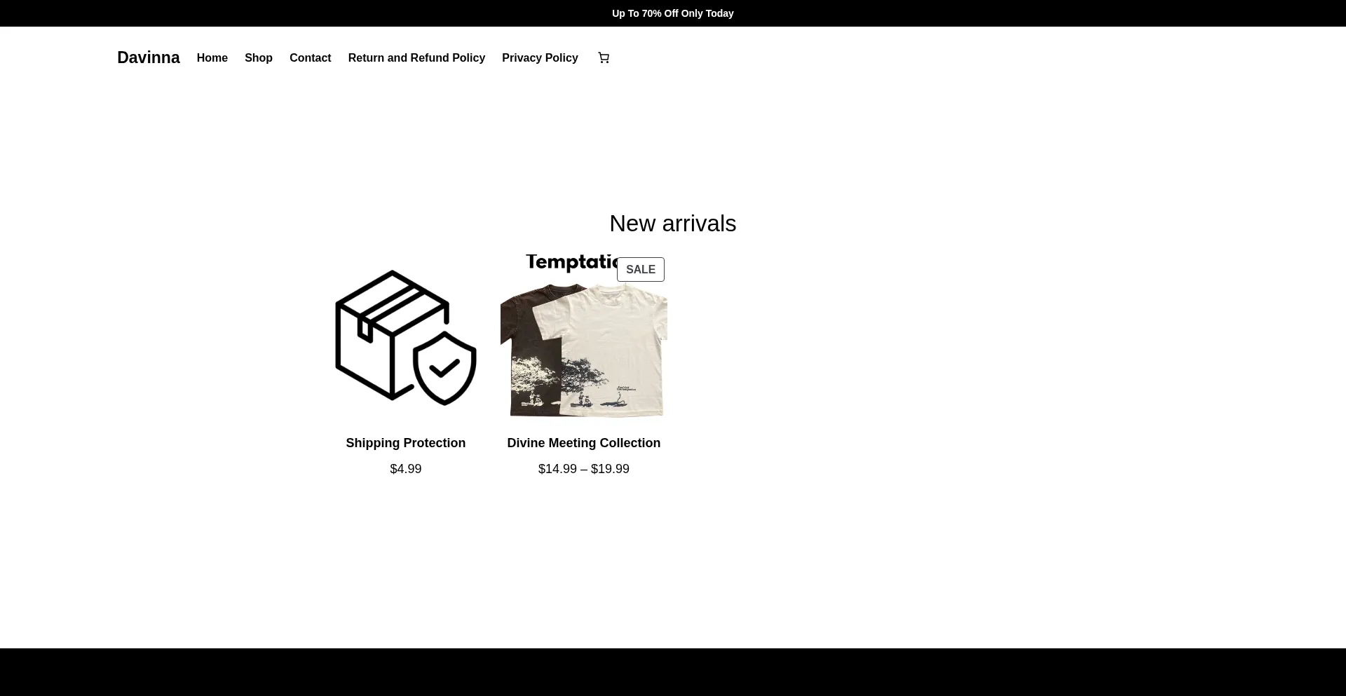 Davinna.store Screenshot