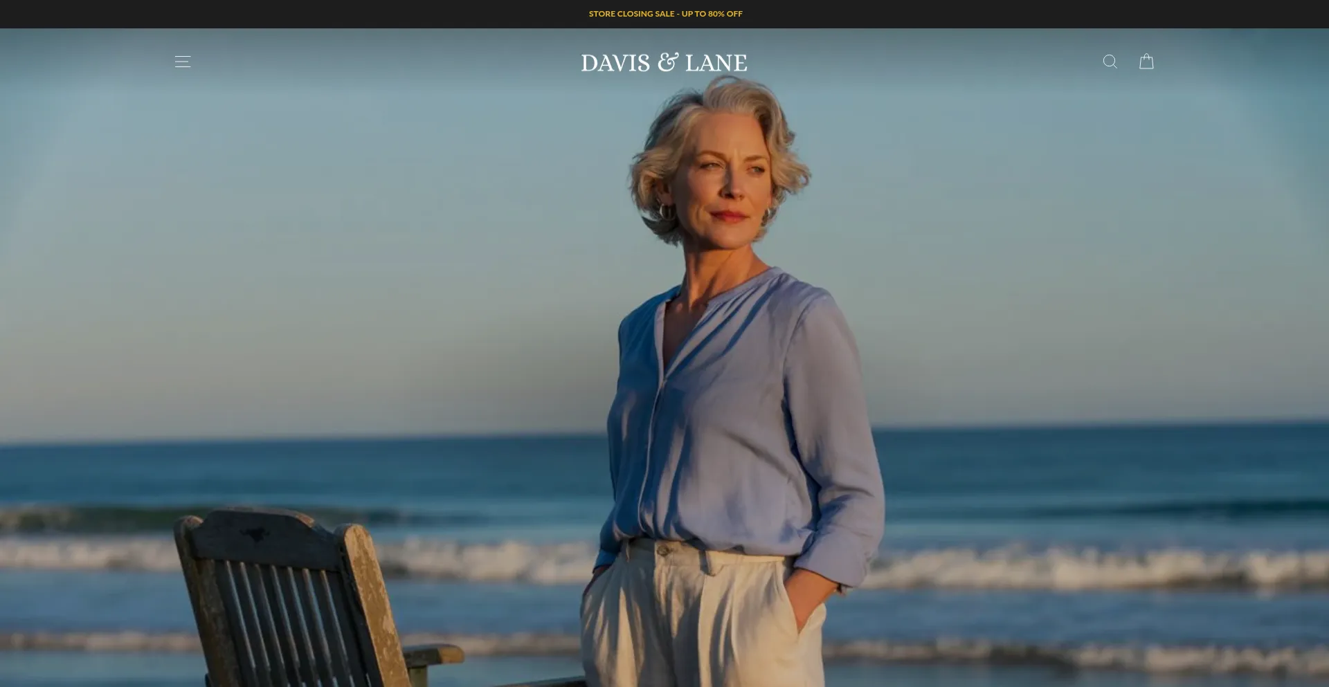 Website screenshot of Davisandlane.com