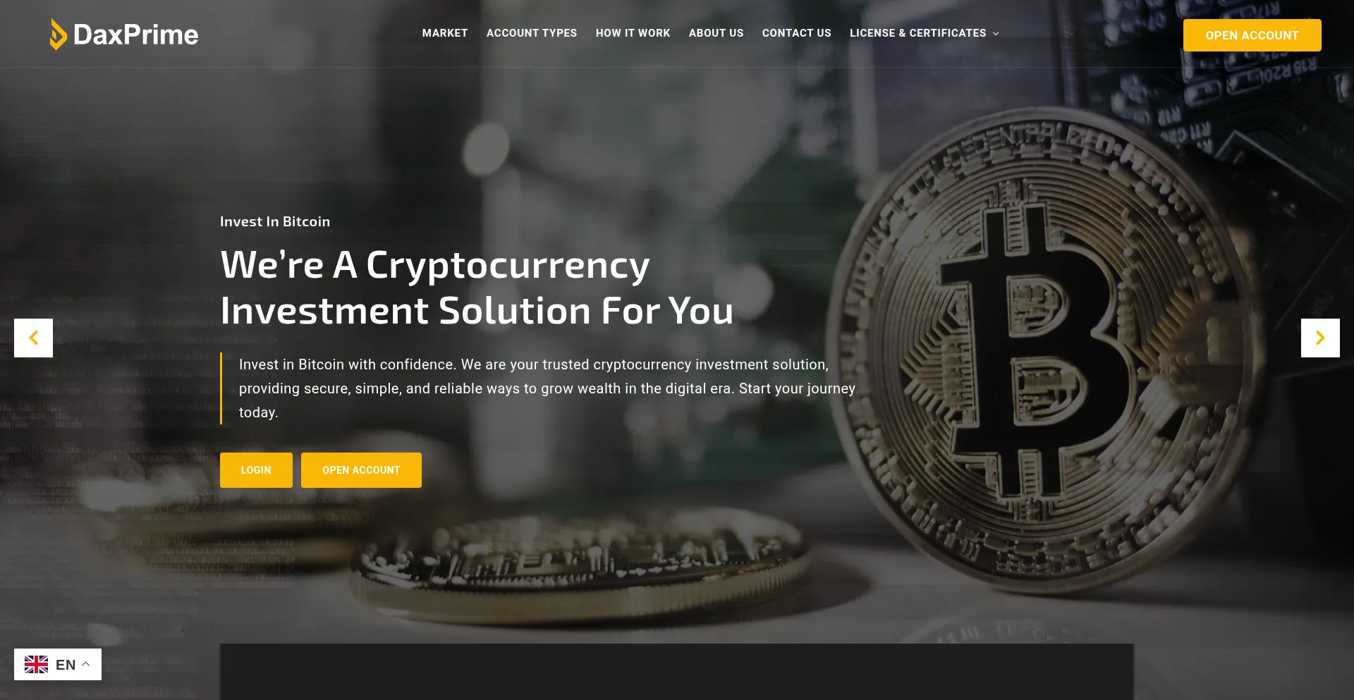 Daxprime.com Screenshot