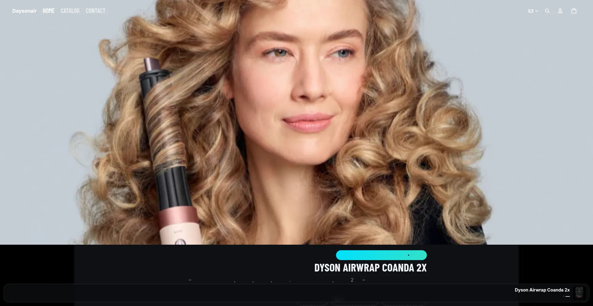 Website screenshot of Daysonair.com