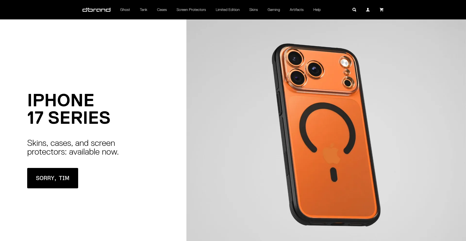 Dbrand.com Screenshot