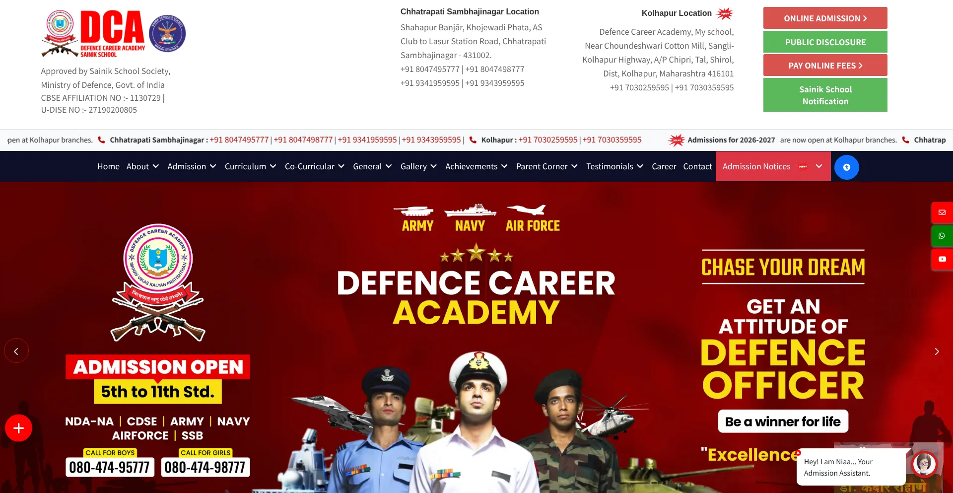 Dcaedu.in