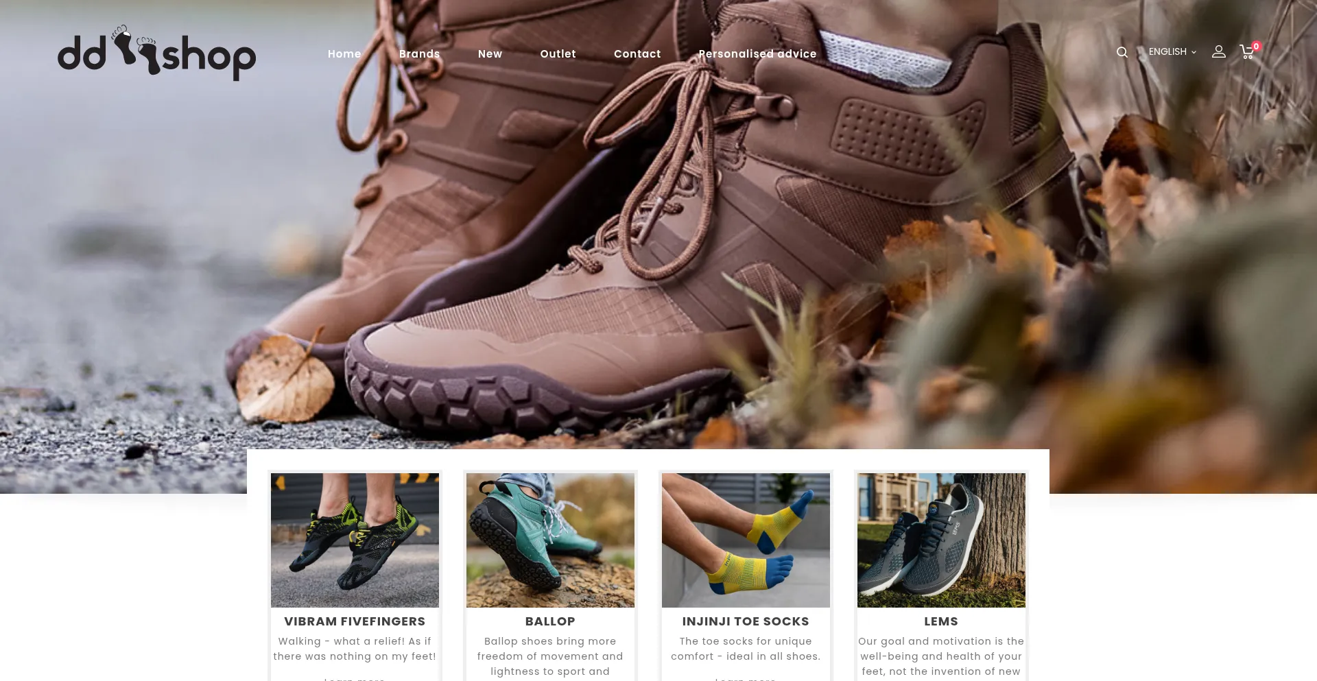 Website screenshot of Dd-shop.ch