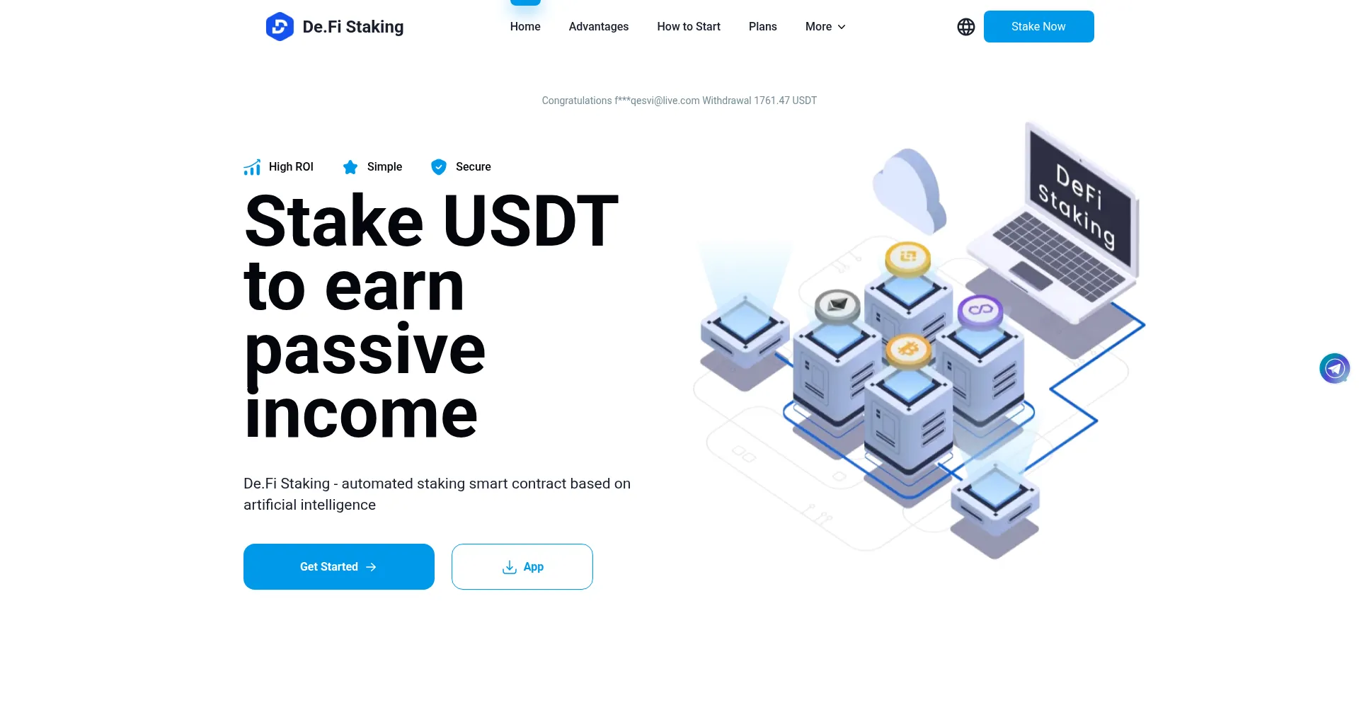 Website screenshot of De.fistaking.vip