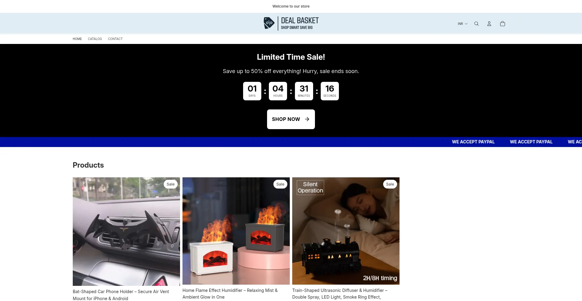 Dealbasketonline.myshopify.com Screenshot