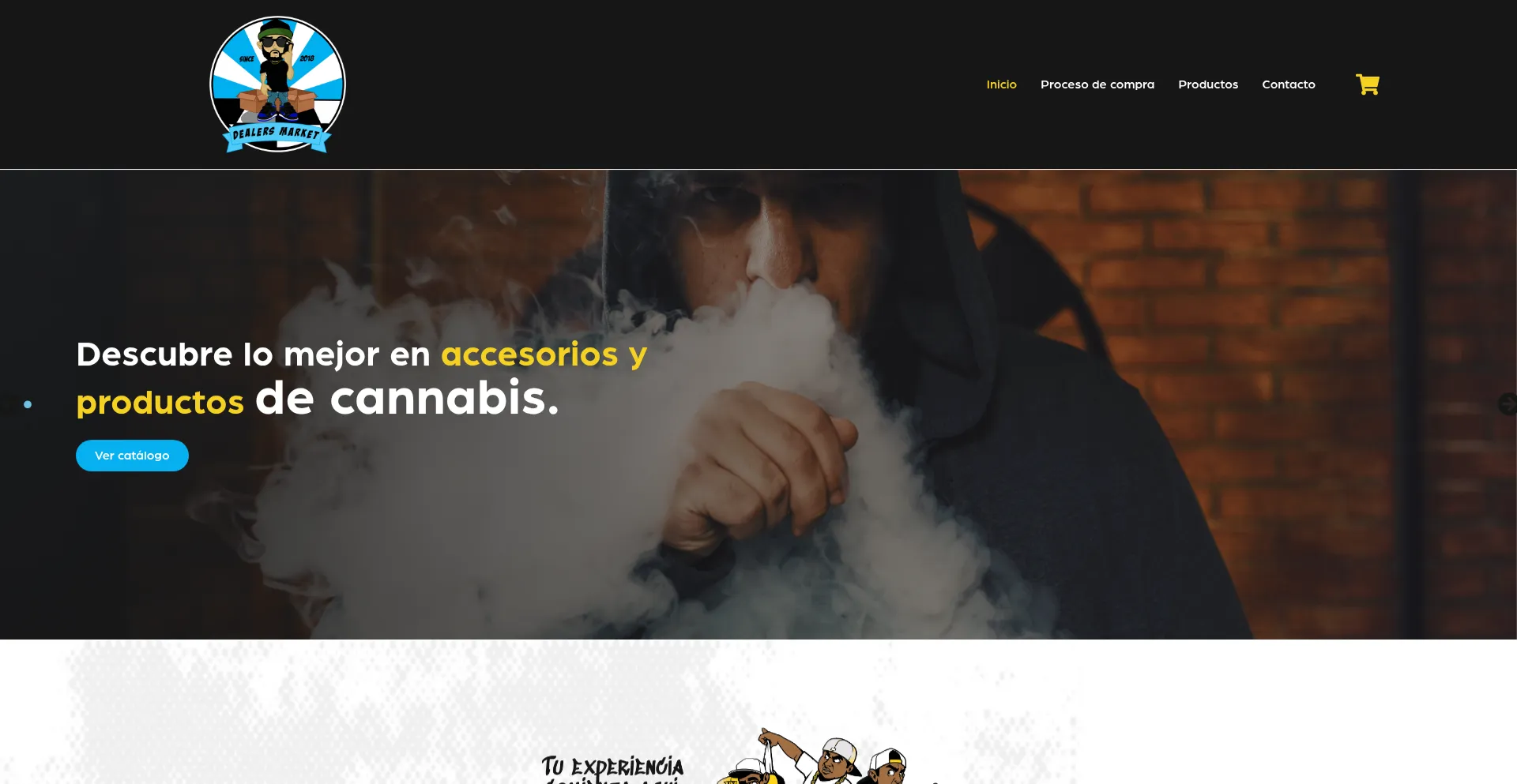 Website screenshot of Dealersmarketstore.com
