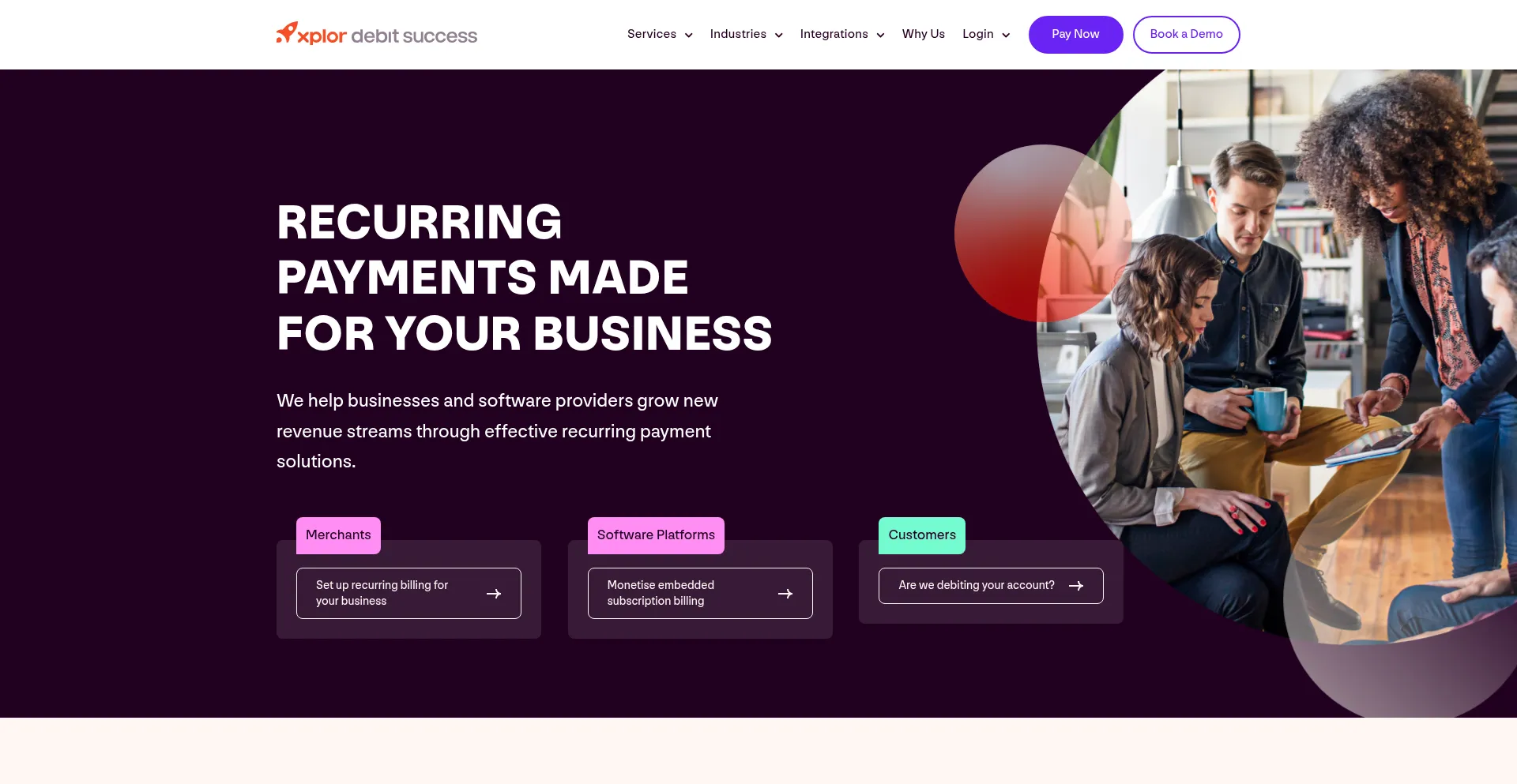 Debitsuccess.com.au Screenshot