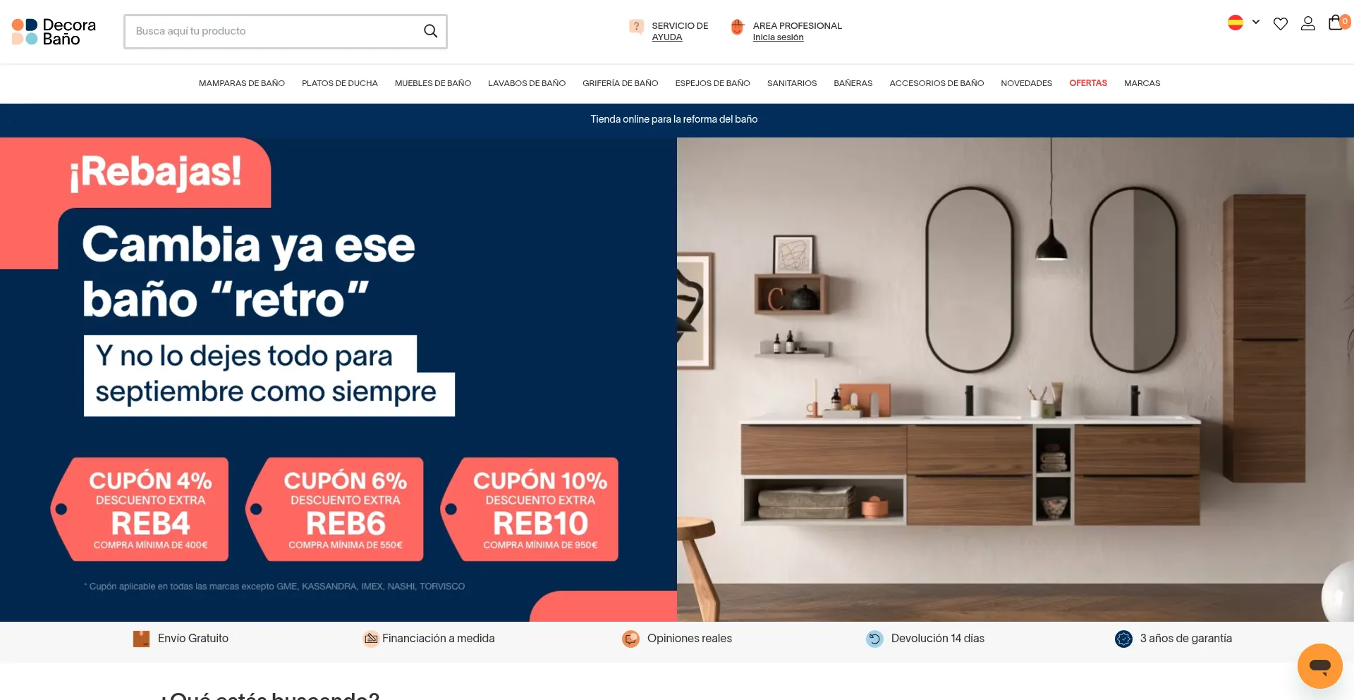 Website screenshot of Decorabano.com