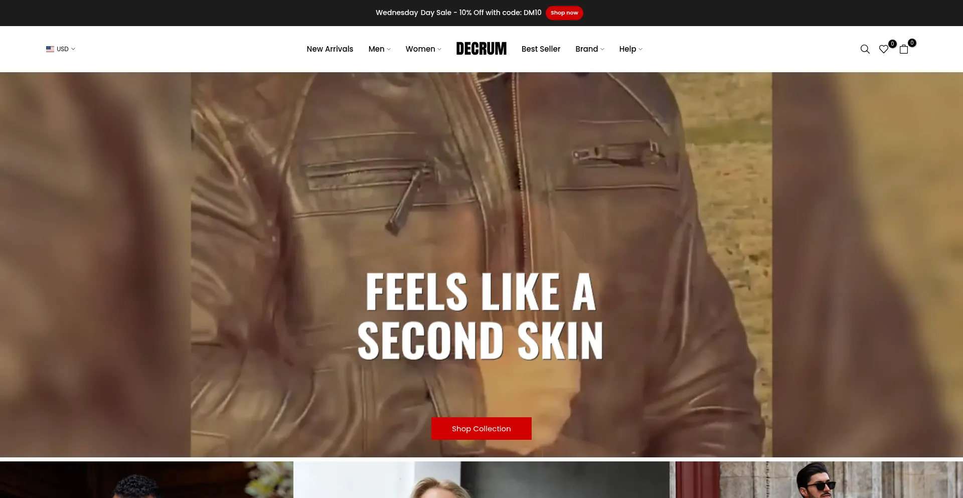 Website screenshot of Decrum.de
